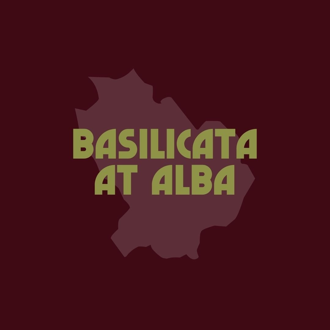 Basilicata map and Basilicata at Alba text