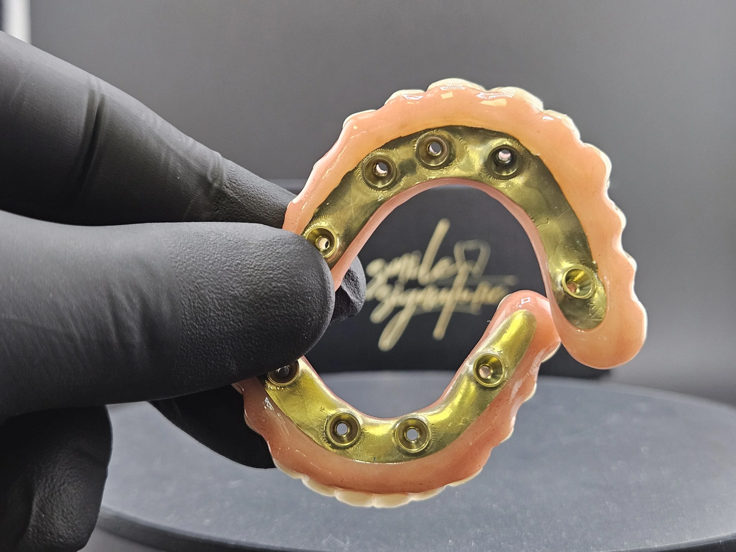 Zirconia Sleeve over Titanium Bar