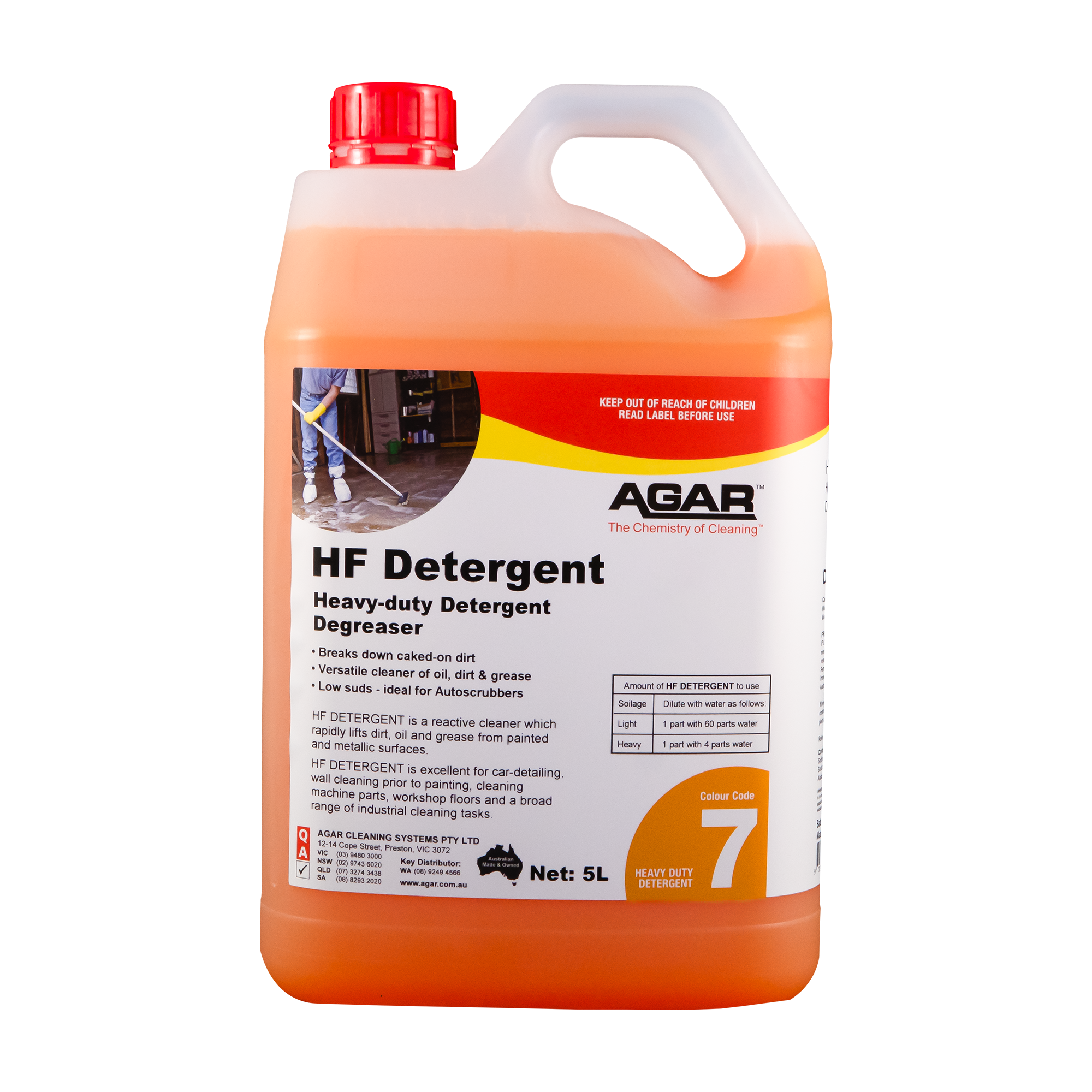 AGAR HF DETERGENT 5LT