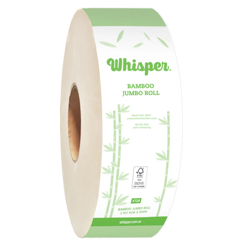 WHISPER BAMBOO 2PLY JUMBO 230M