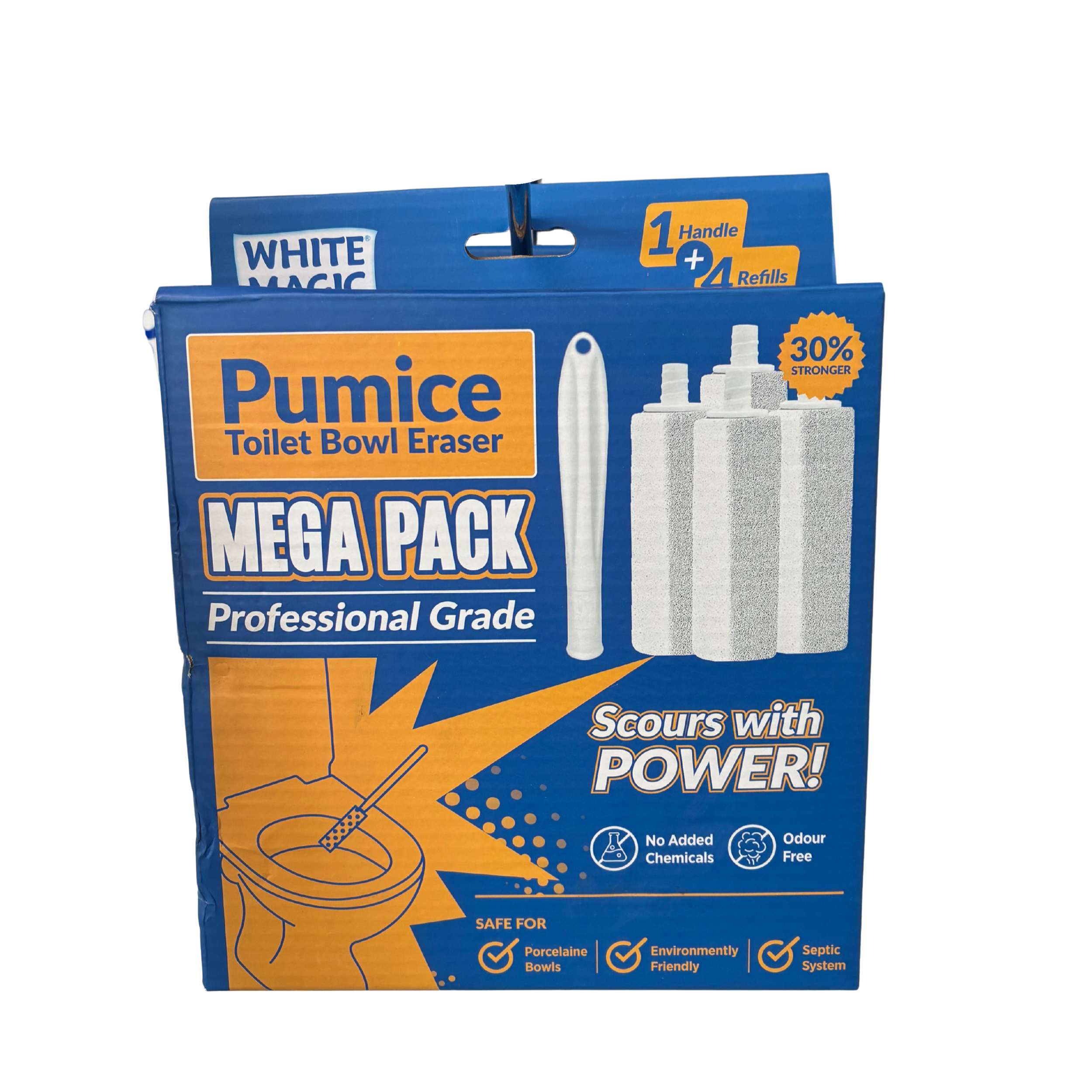 WHITE MAGIC PUMICE TOILET BOWL ERASER