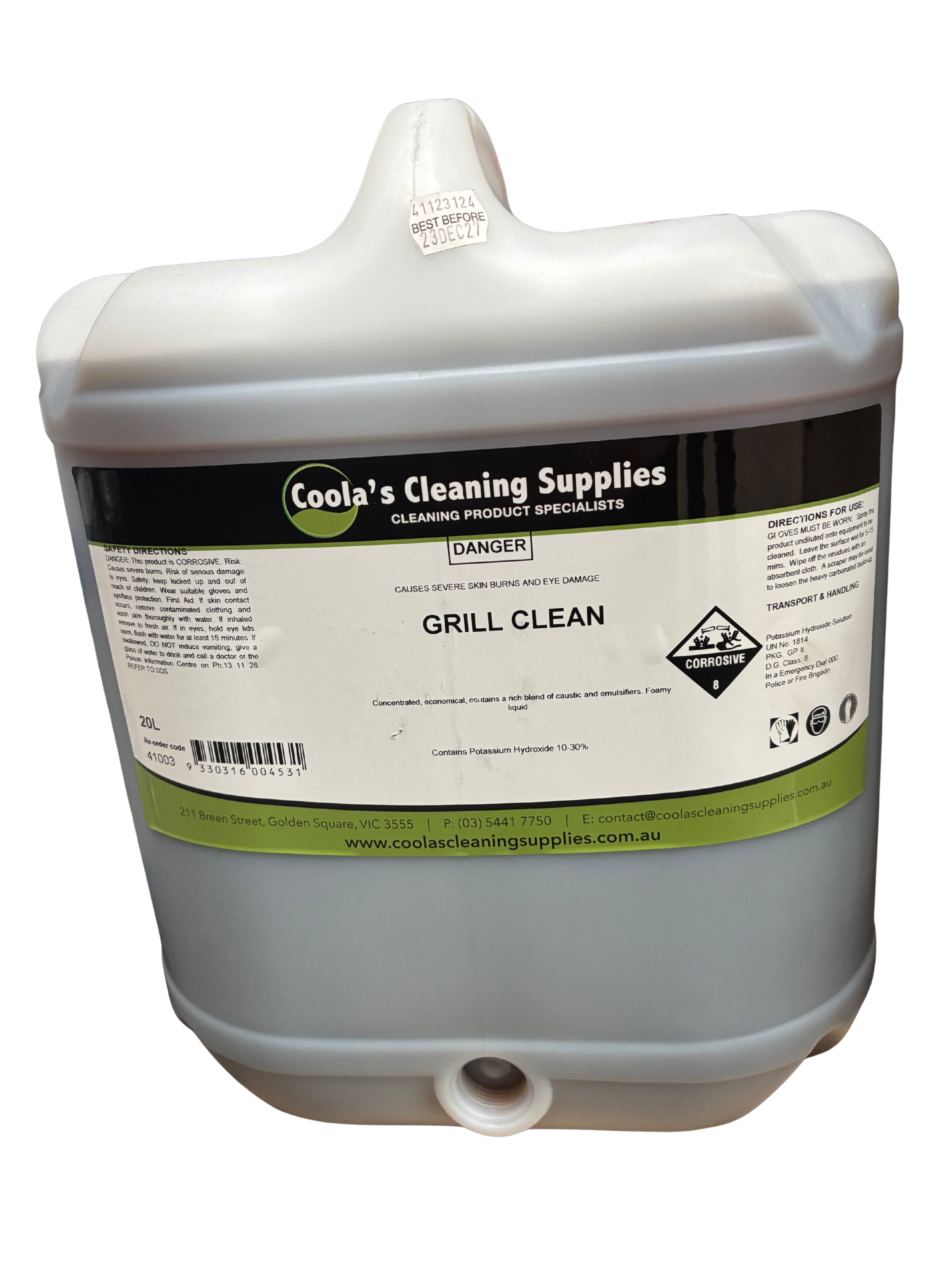 COOLAS OVEN & GRILL CLEANER 20