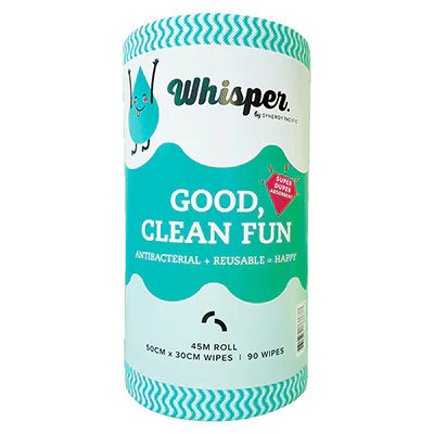 WHISPER GREEN WIPES ANTI BAC