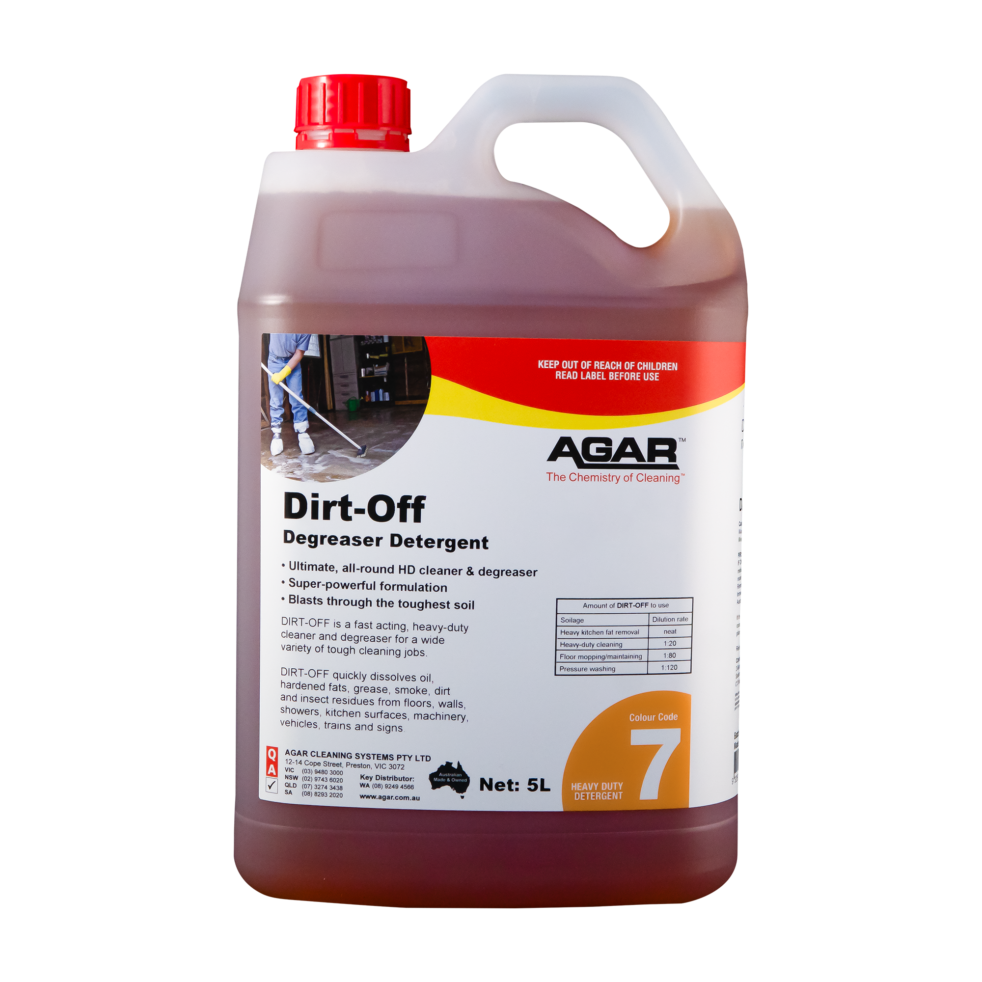 AGAR DIRT OFF 5LT