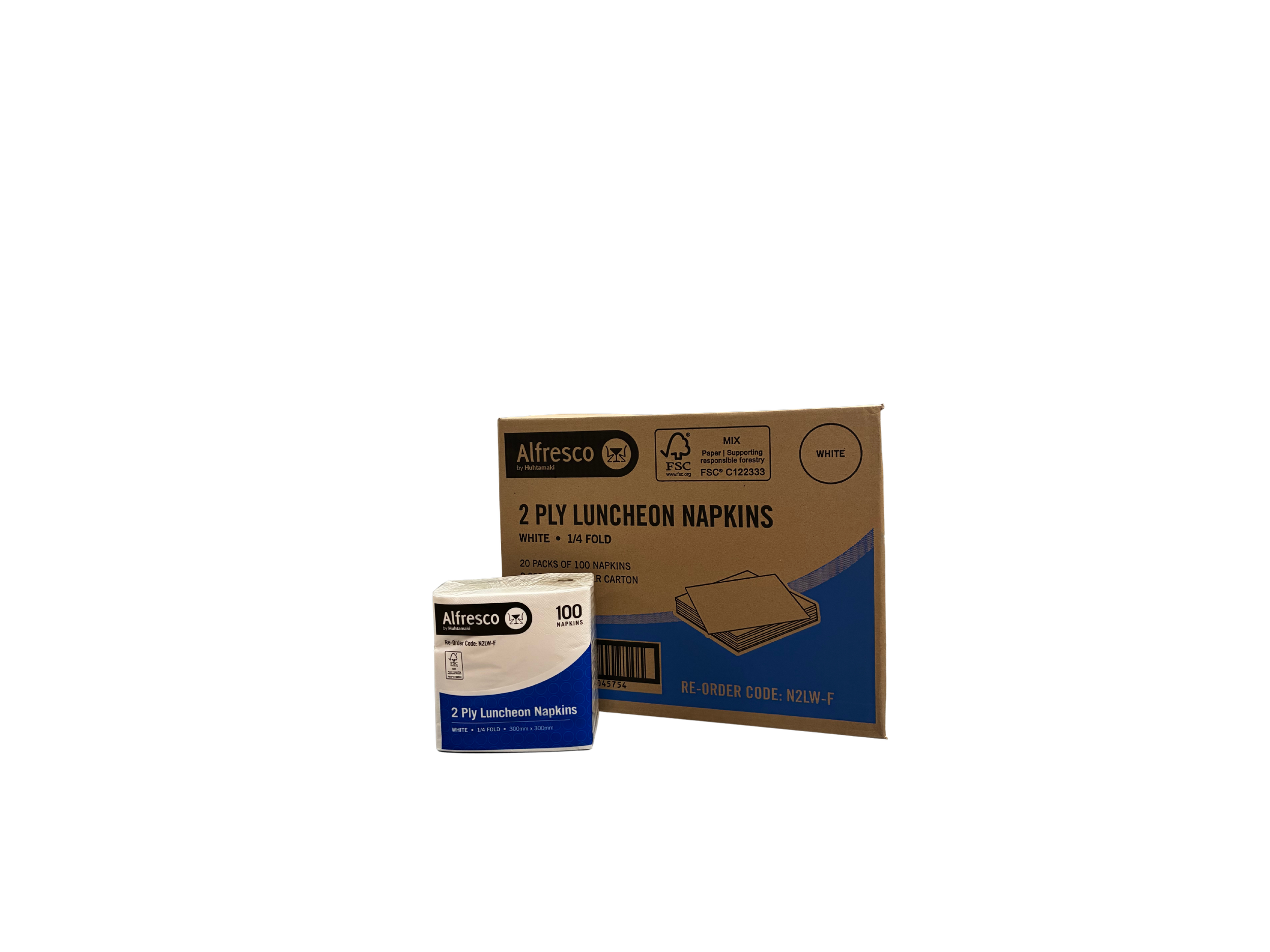 NAPKINS LUNCH 2PLY 1/4 FOLD