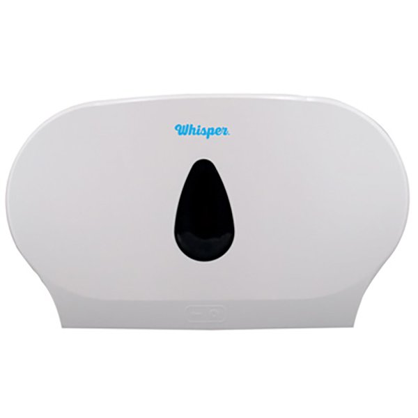 Whisper Double Jumbo Toilet Roll Dispenser
