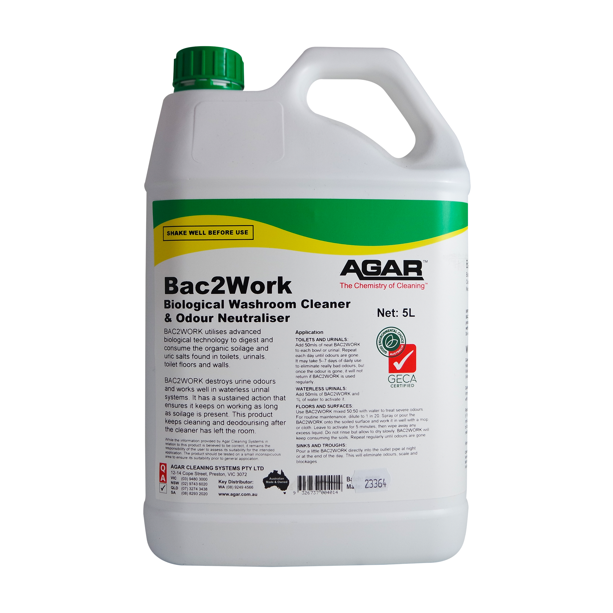 AGAR BACK 2 WORK 5LT