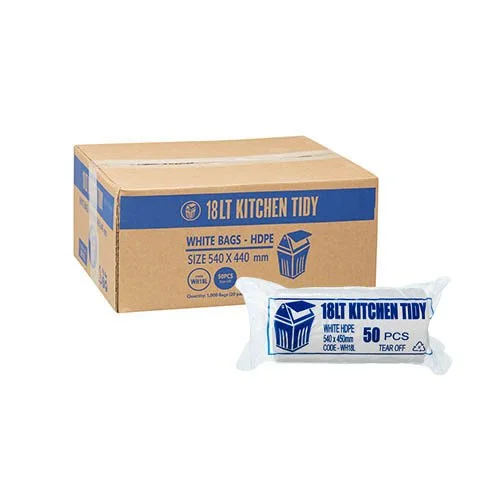 BIN LINERS 18LT WHITE (1000)