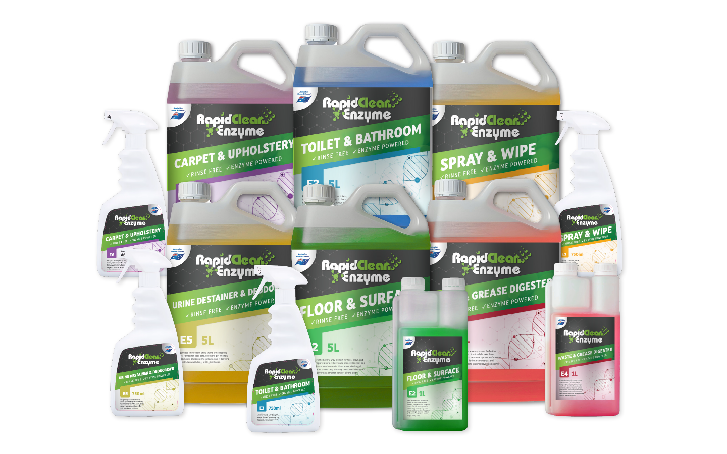 Rapid Clean Enzyme Range