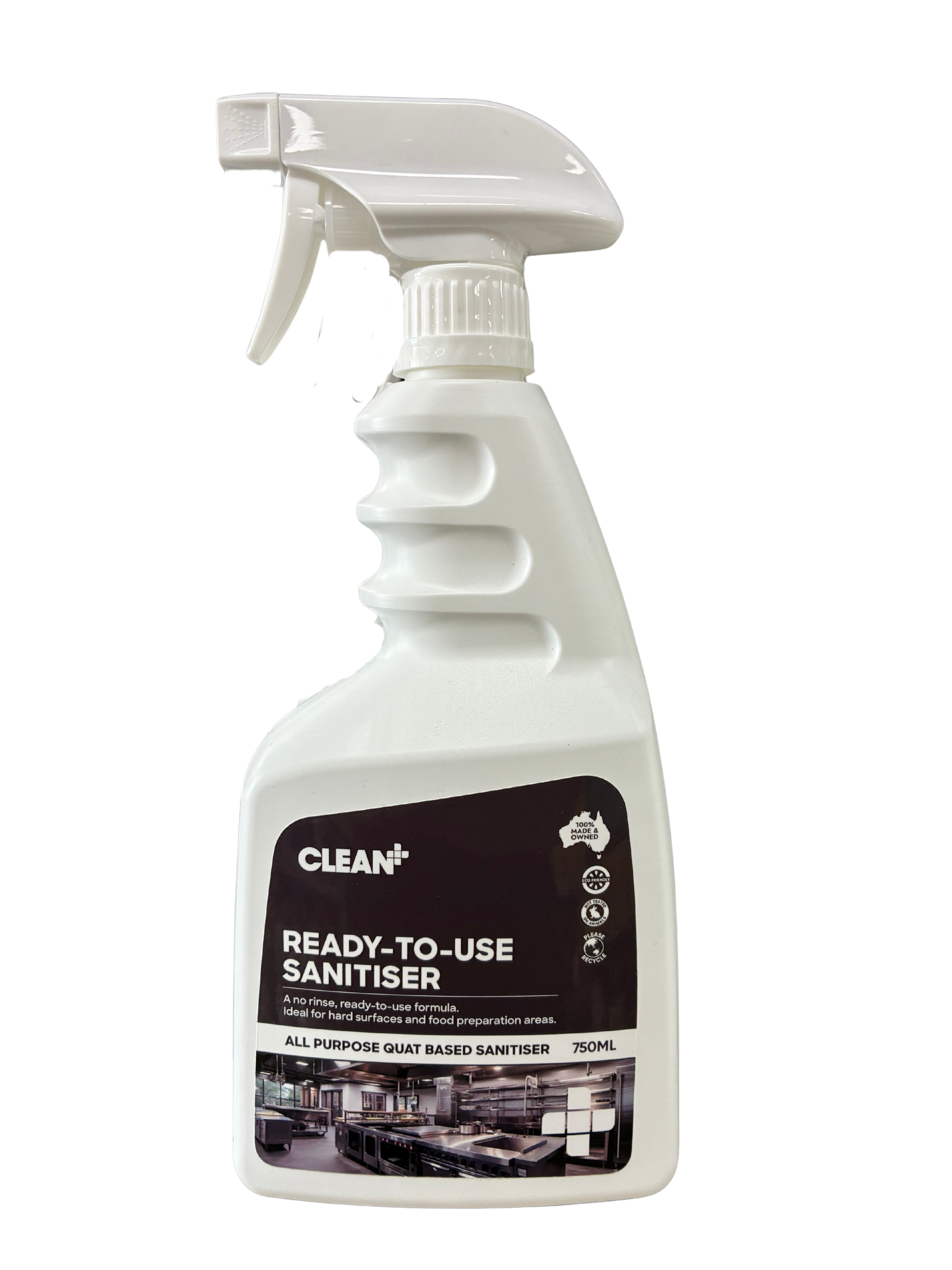 CLEAN PLUS RTU SANITISER 750ML
