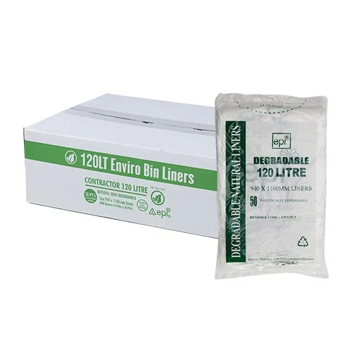 BIN LINER 120L EPI CLEAR