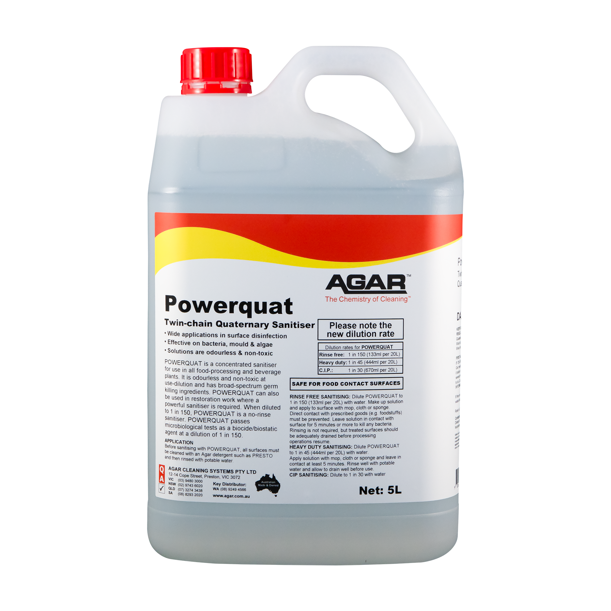 AGAR POWERQUAT 5LT