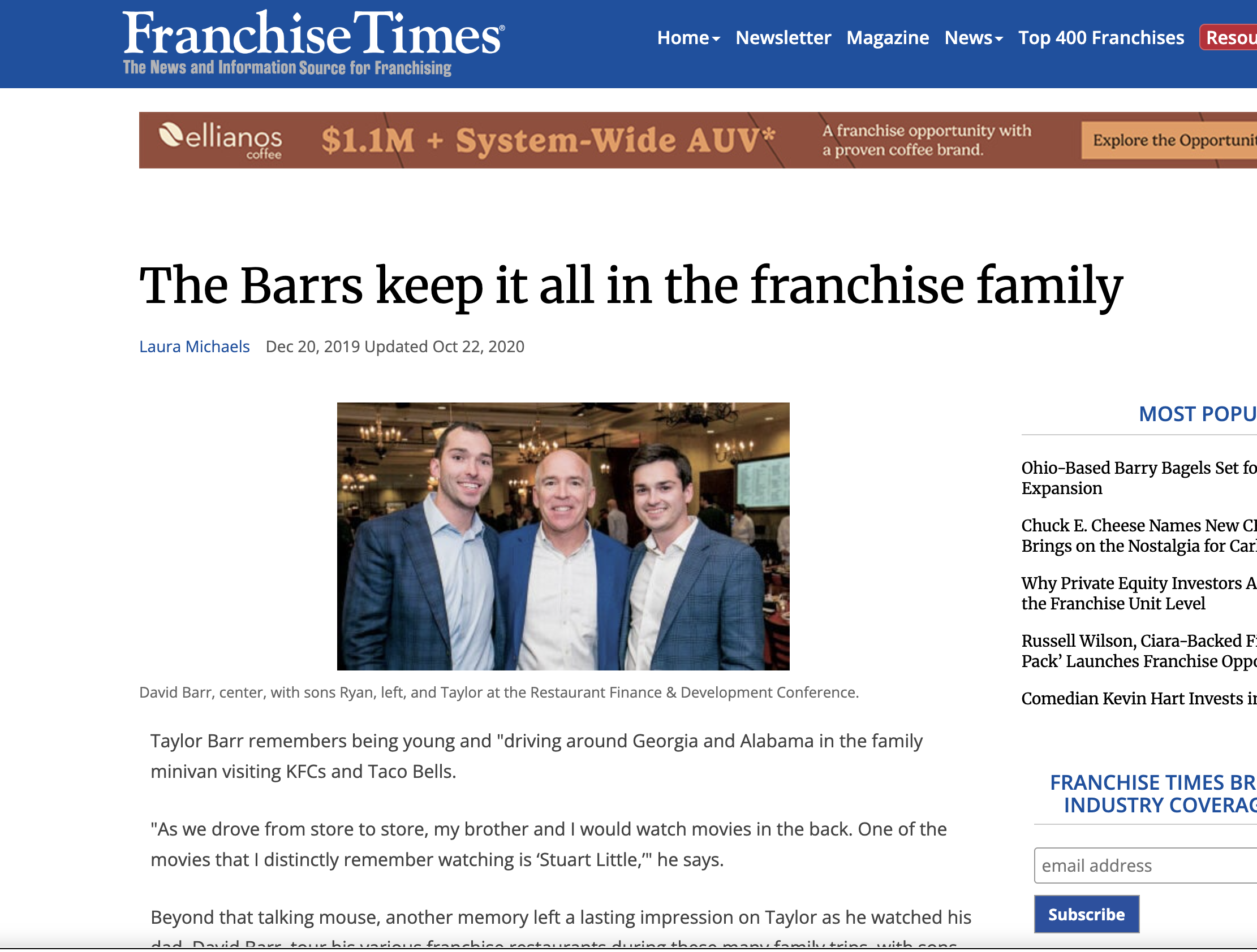 The Barrs Keep it all in The Franchise Family