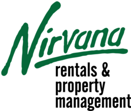 Nirvana logo in green text