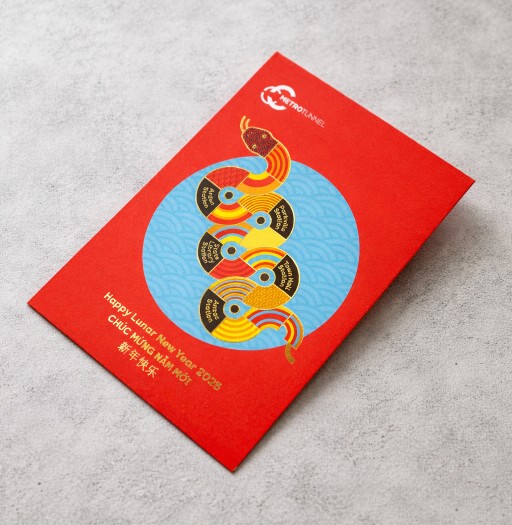 Gold-foiled red envelopes became a popular giveaway