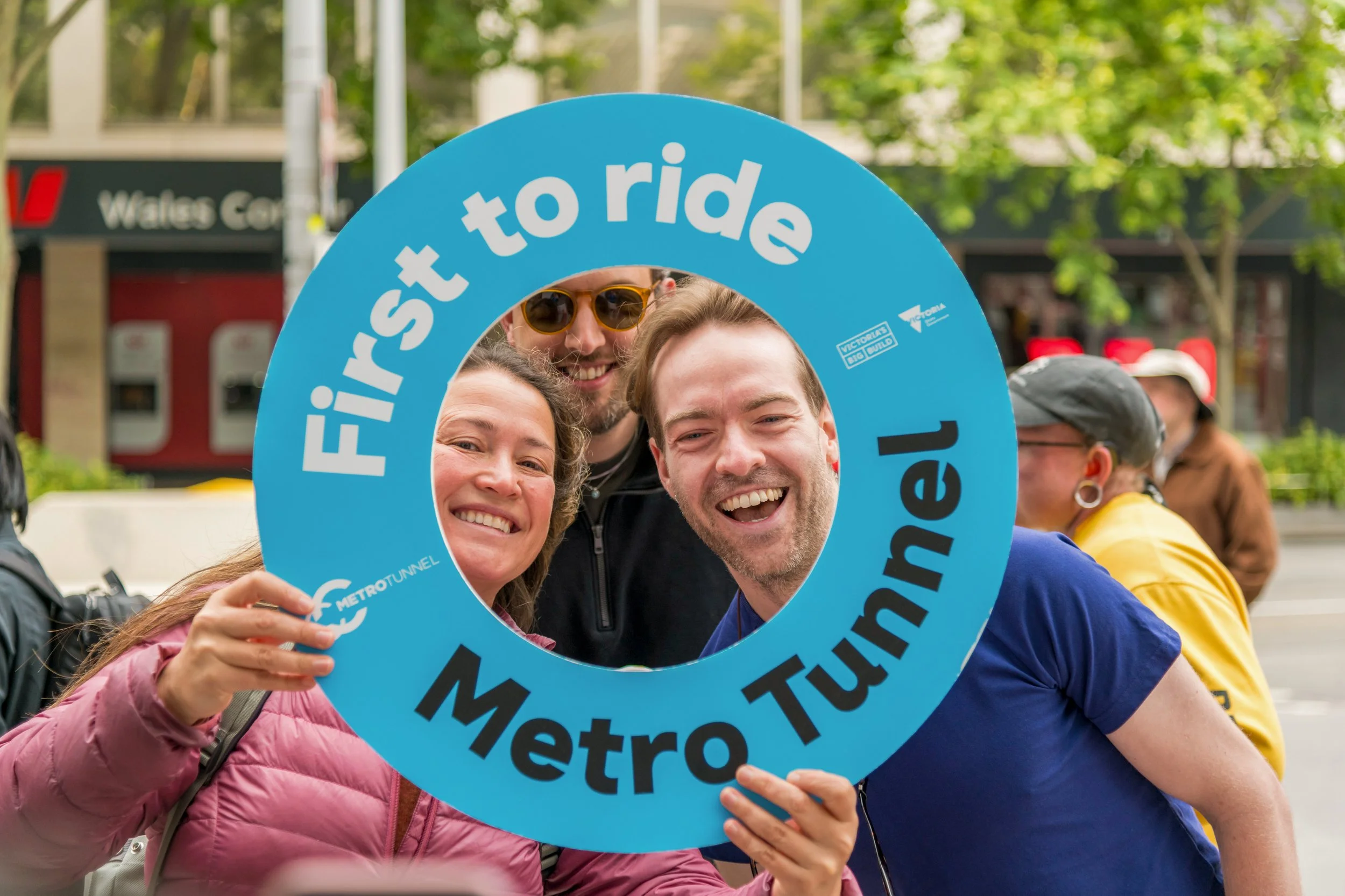 Everyone had fun with corflute photo props