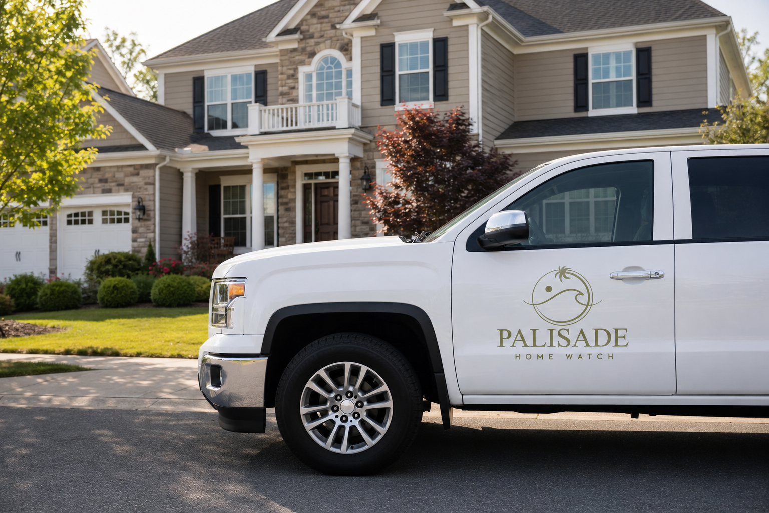 Palisade work truck parked in front of Virginia home