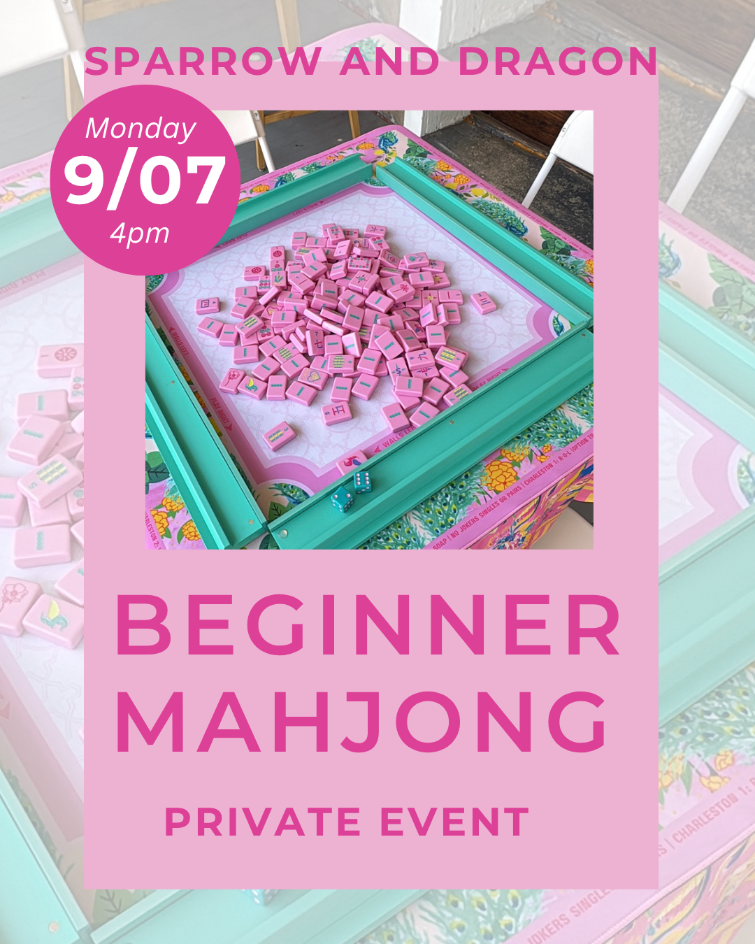Beginner Mahjong at Christine’s!