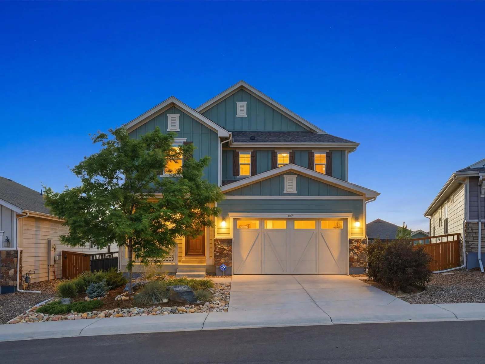 Front exterior of 4069 Fortune Lane in Castle Rock, Colorado.