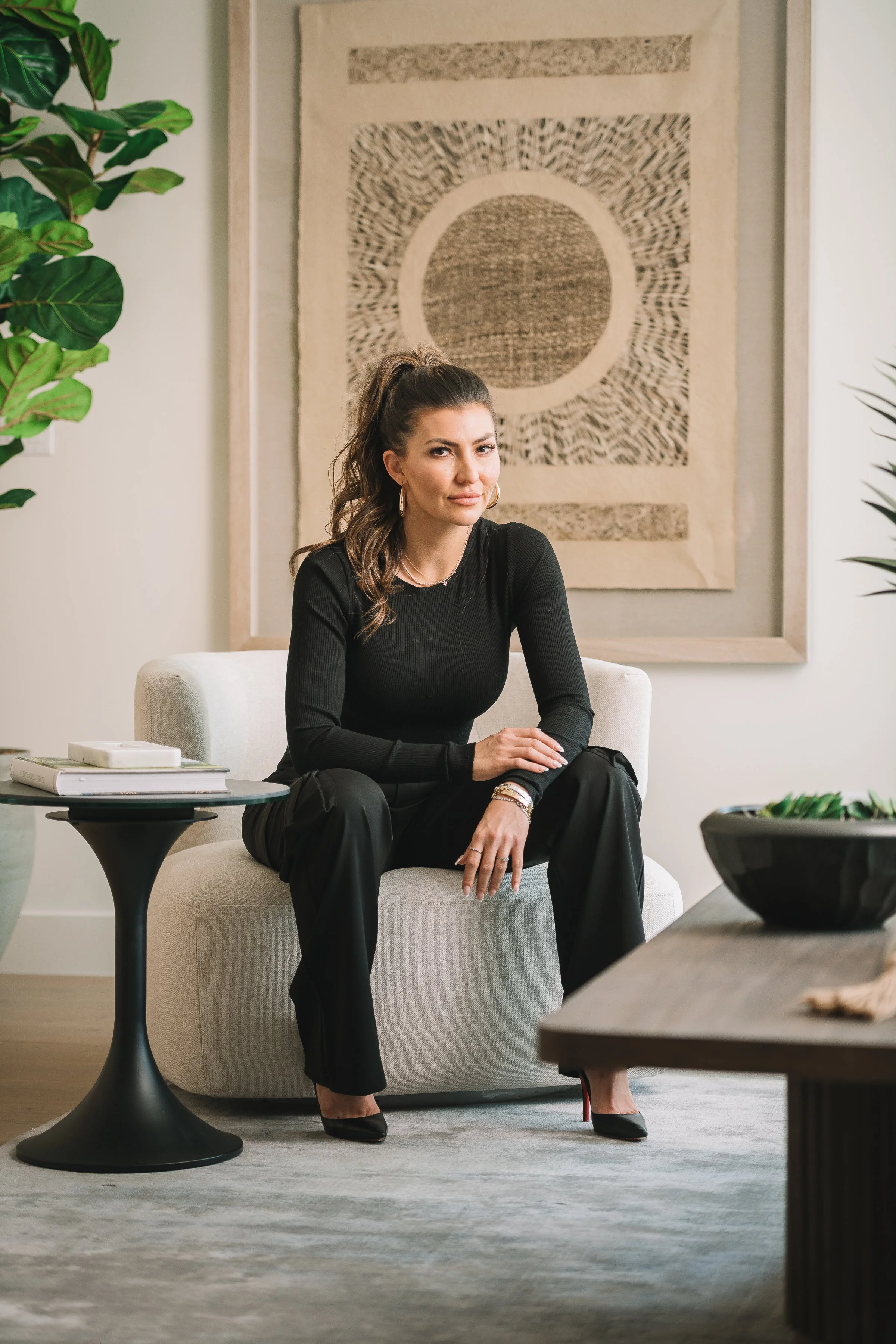 Ashley Lowery of The Lowery Group in a luxury home.