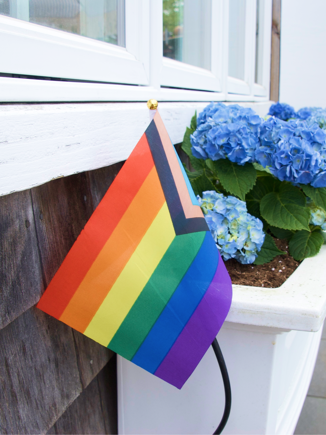 Ptown Luxury rental, Little Gay Inn, showing LGBT pride flag