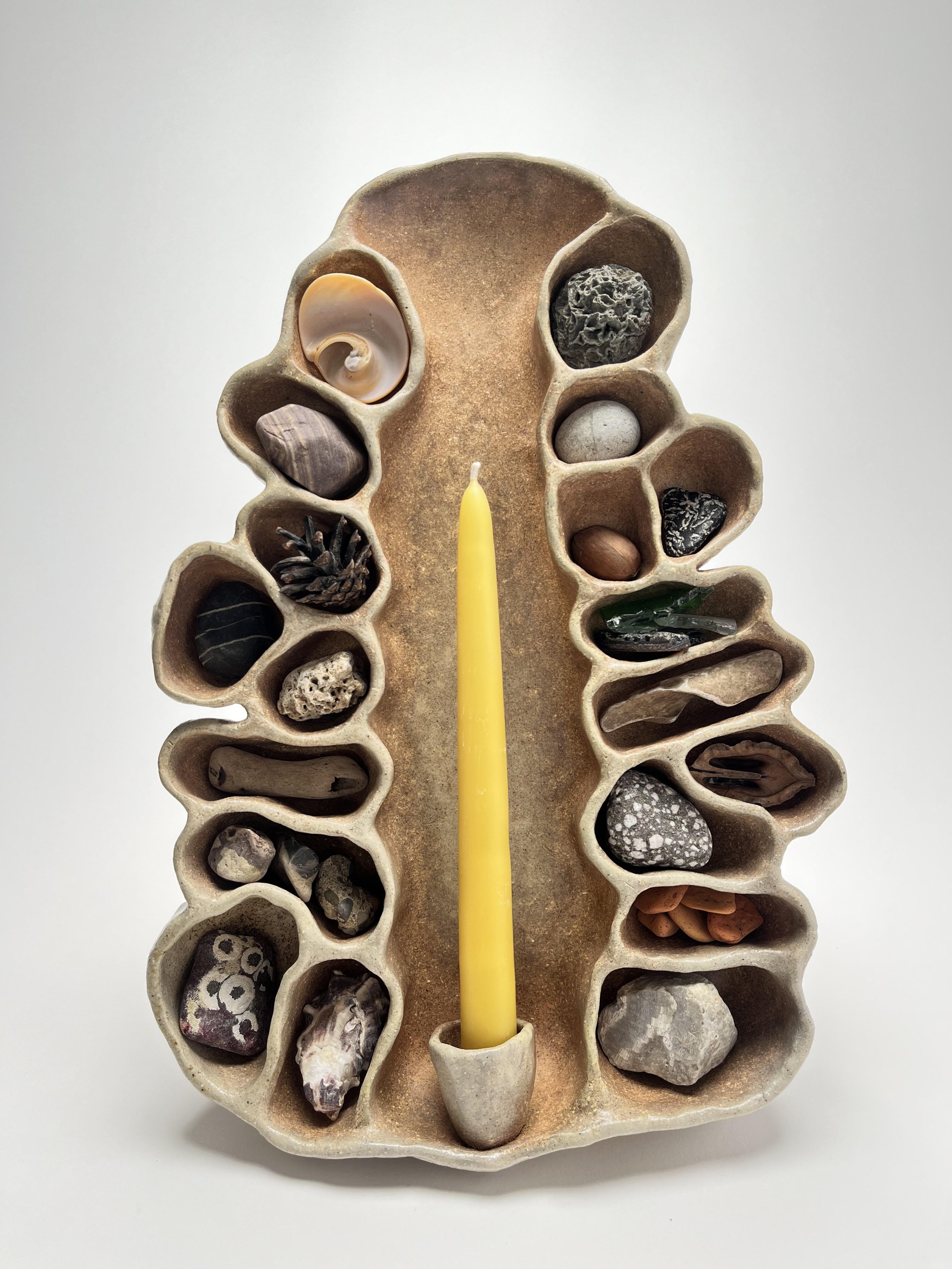 Woodfired wall altar