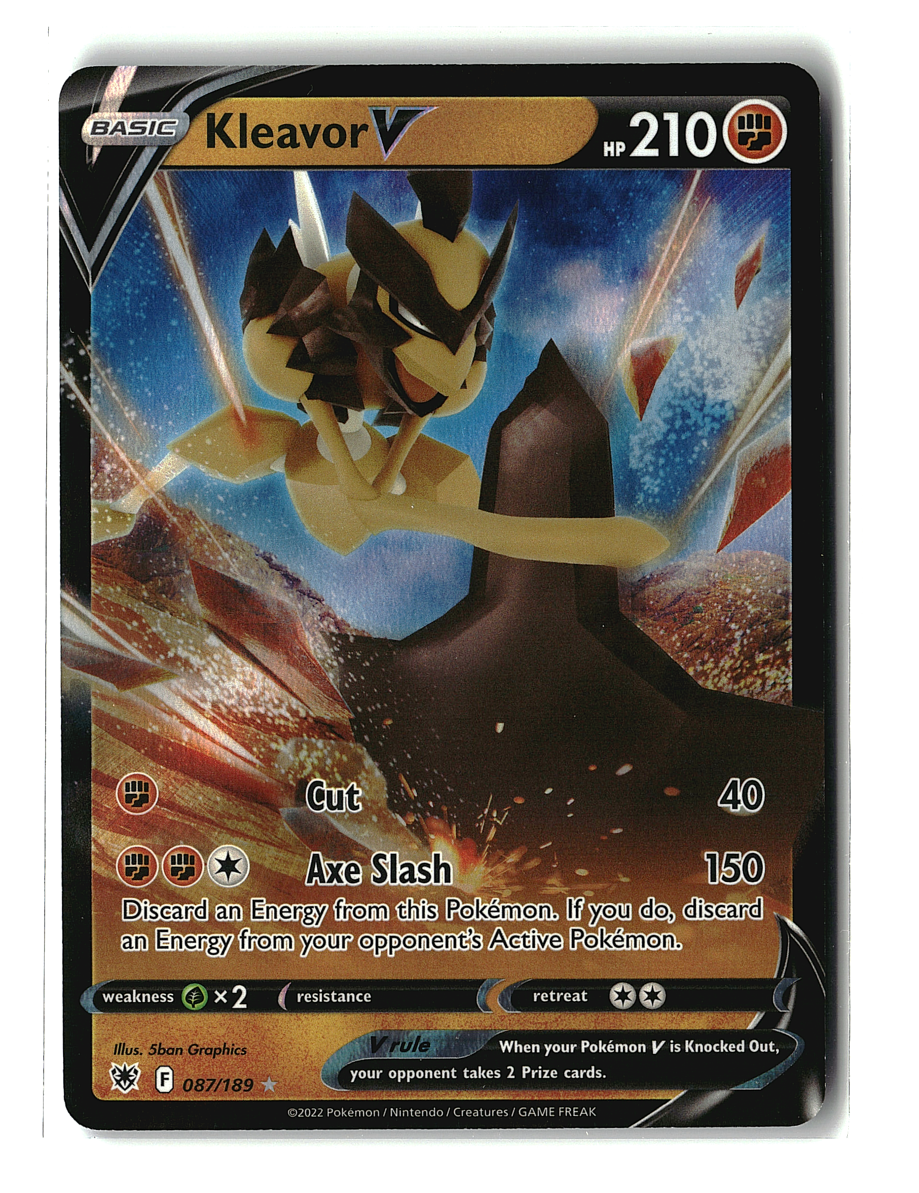 Kleavor V #087/189 | SWSH10: Astral Radiance | Pokémon