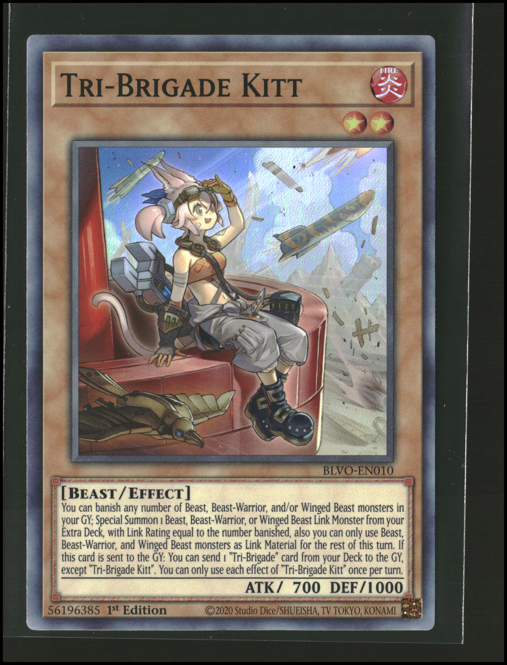 Tri-Brigade Kitt #BLVO-EN010 | Blazing Vortex | Yu-Gi-Oh!