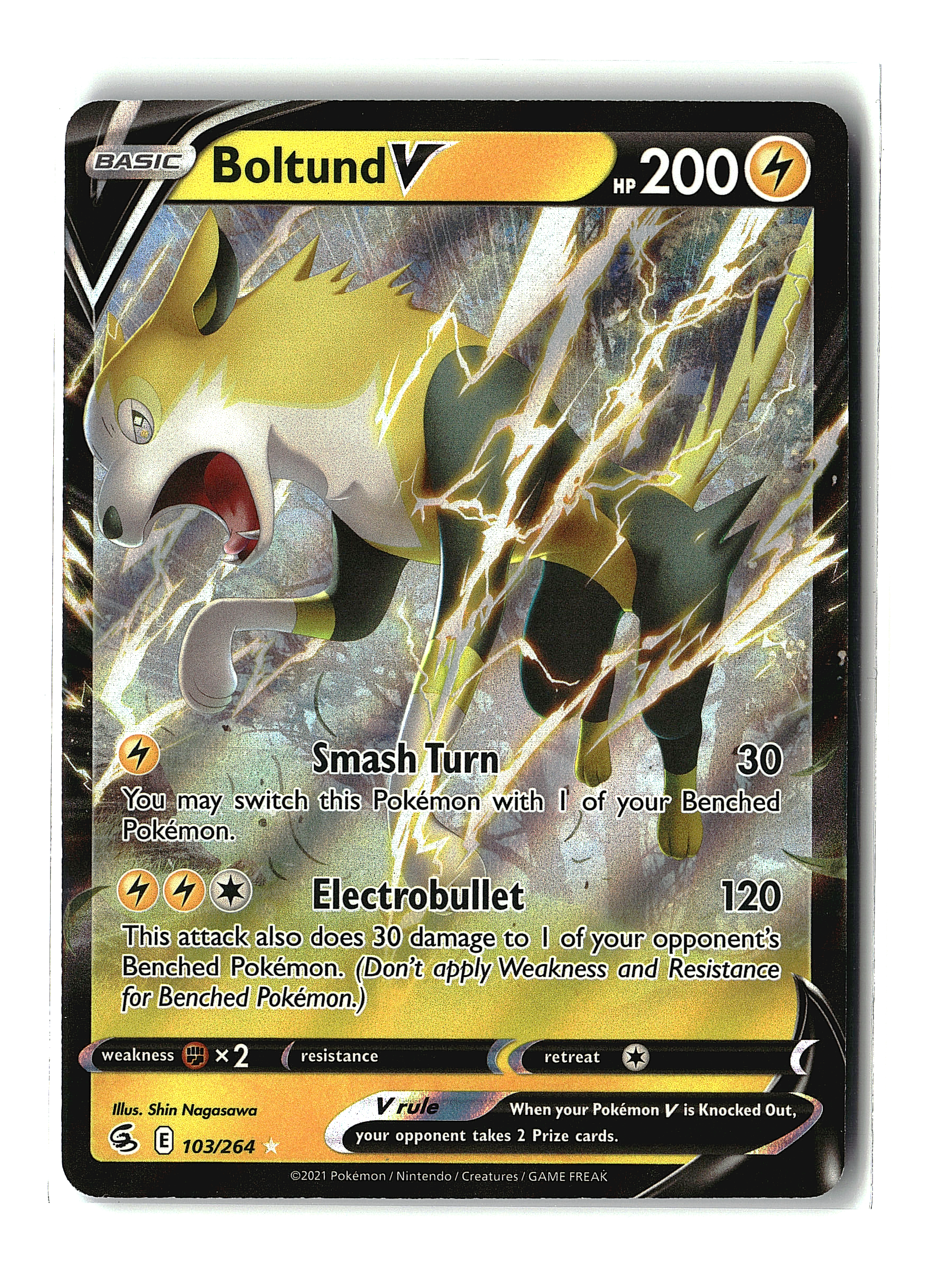 Boltund V #103/264 - SWSH08: Fusion Strike - Pokémon