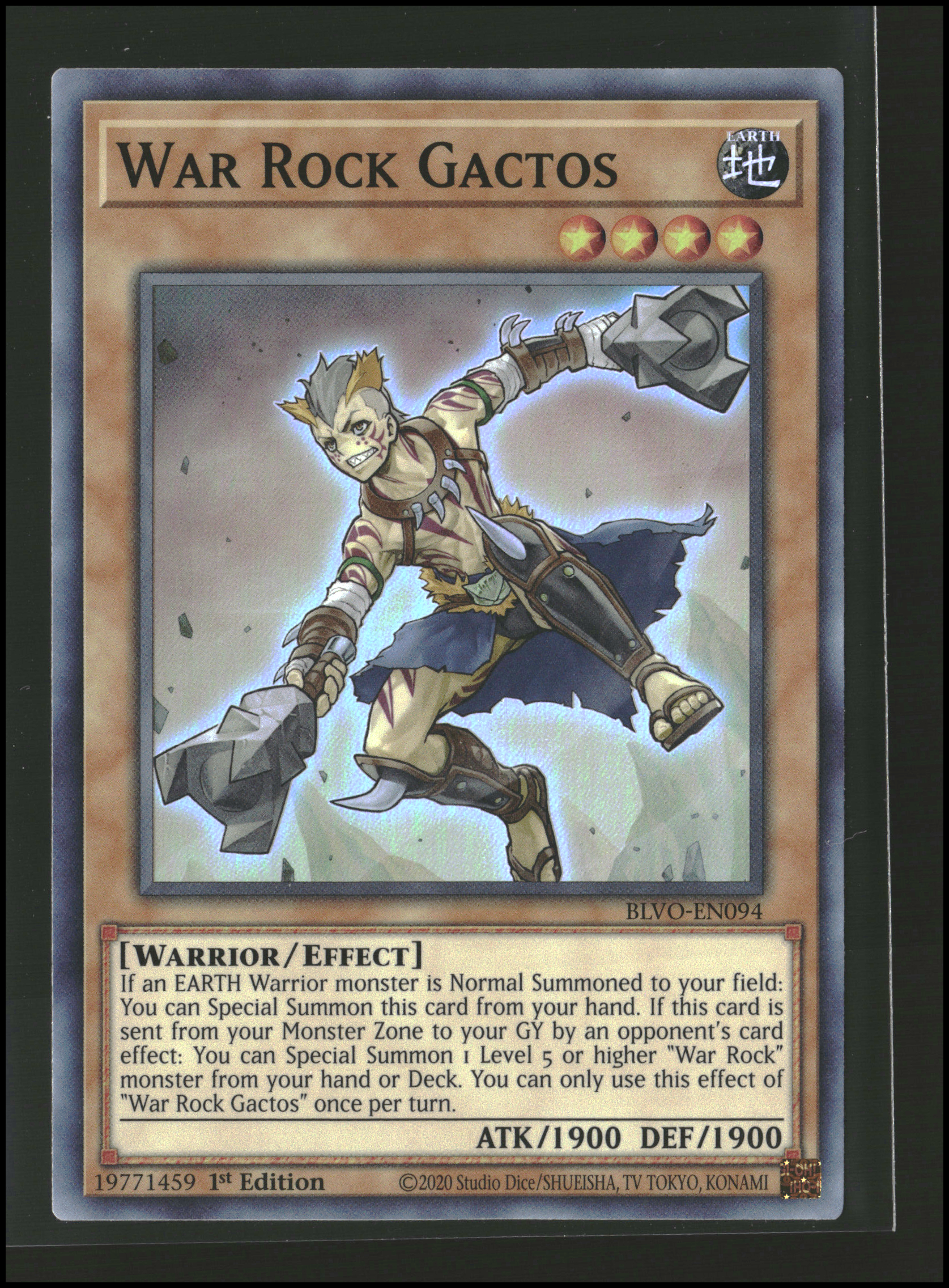 War Rock Gactos #BLVO-EN094 | Blazing Vortex | Yu-Gi-Oh!