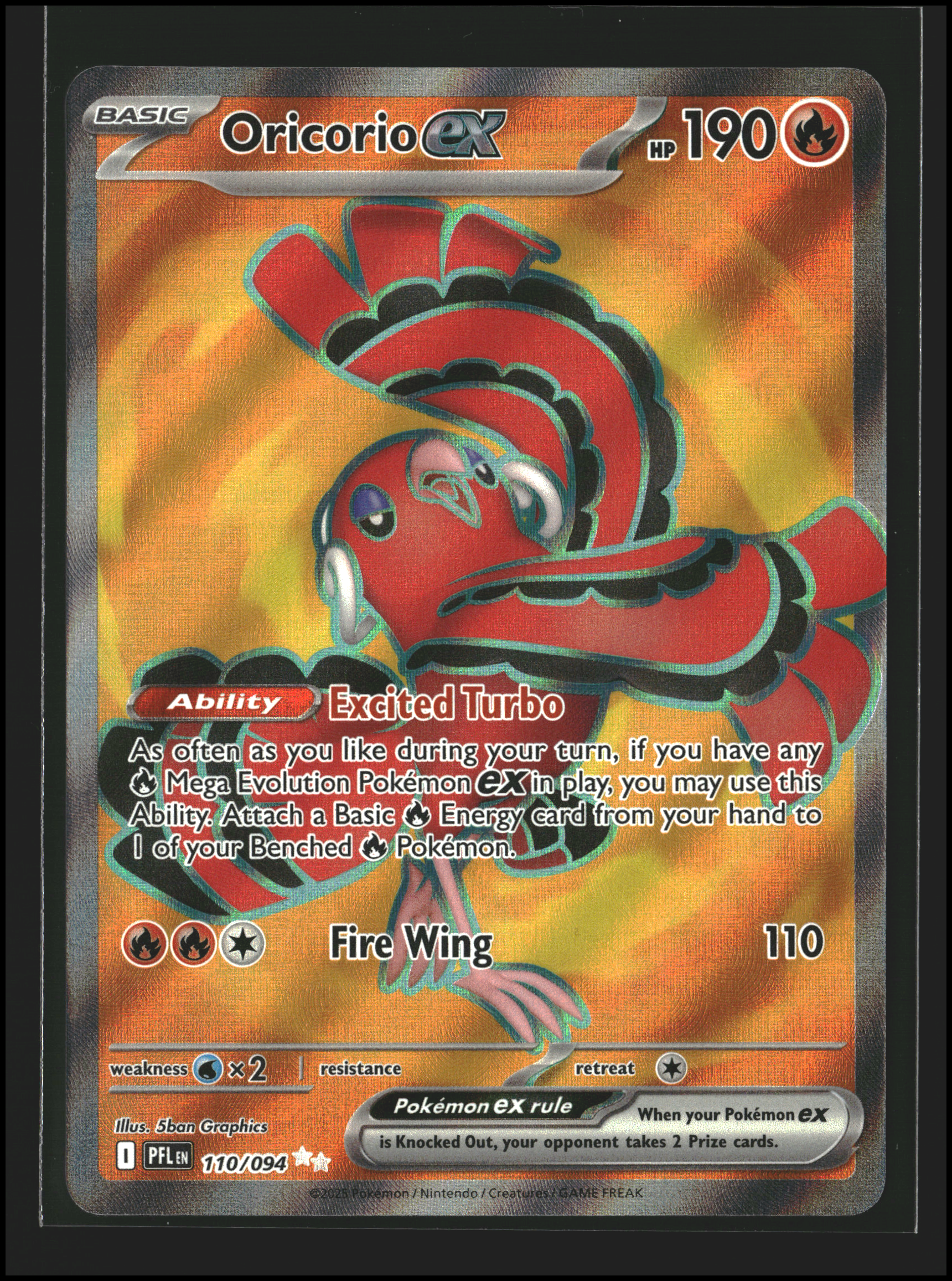 Oricorio ex #110/094 | ME: Phantasmal Flames | Pokémon