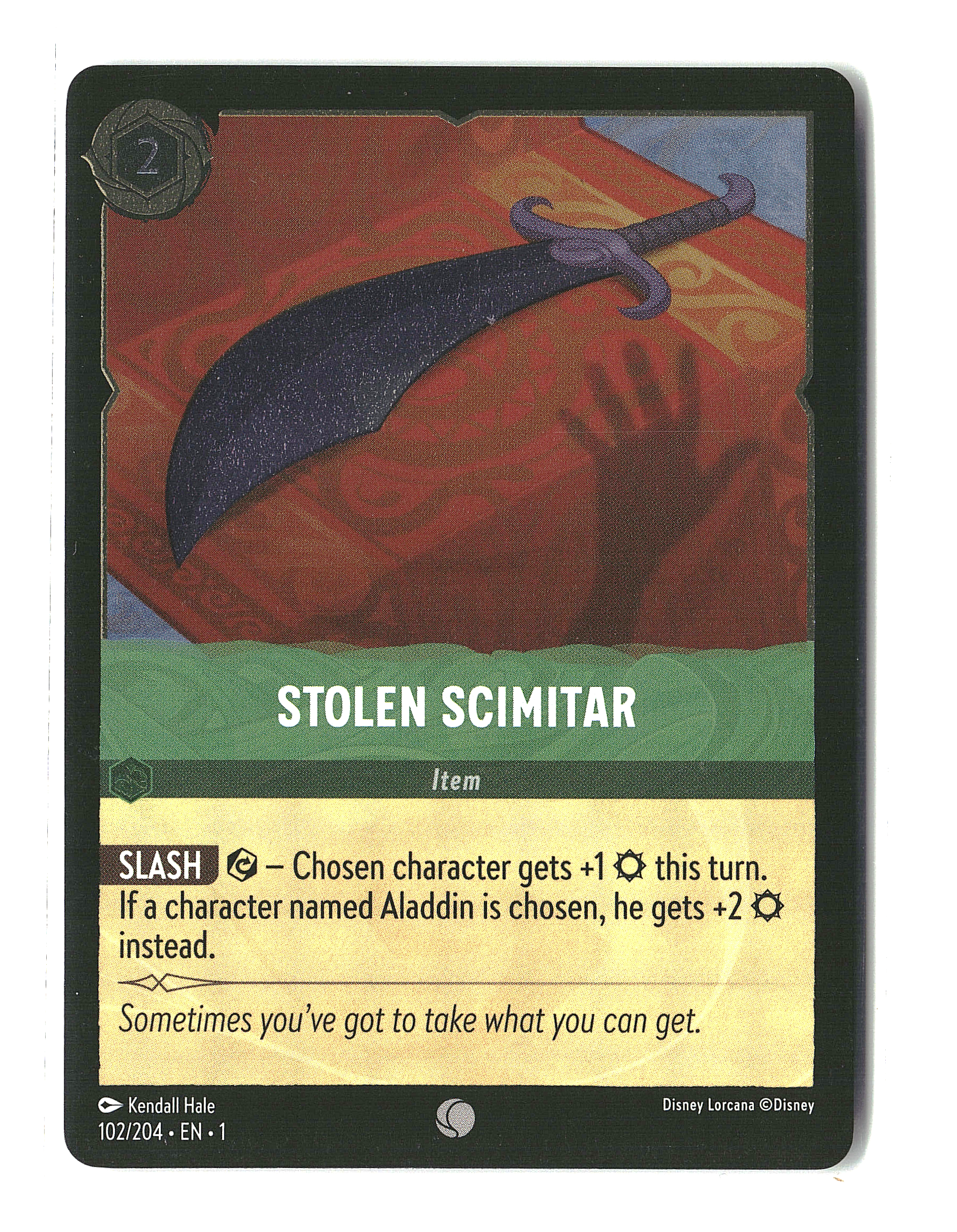 Stolen Scimitar #102/204 | The First Chapter | Disney Lorcana