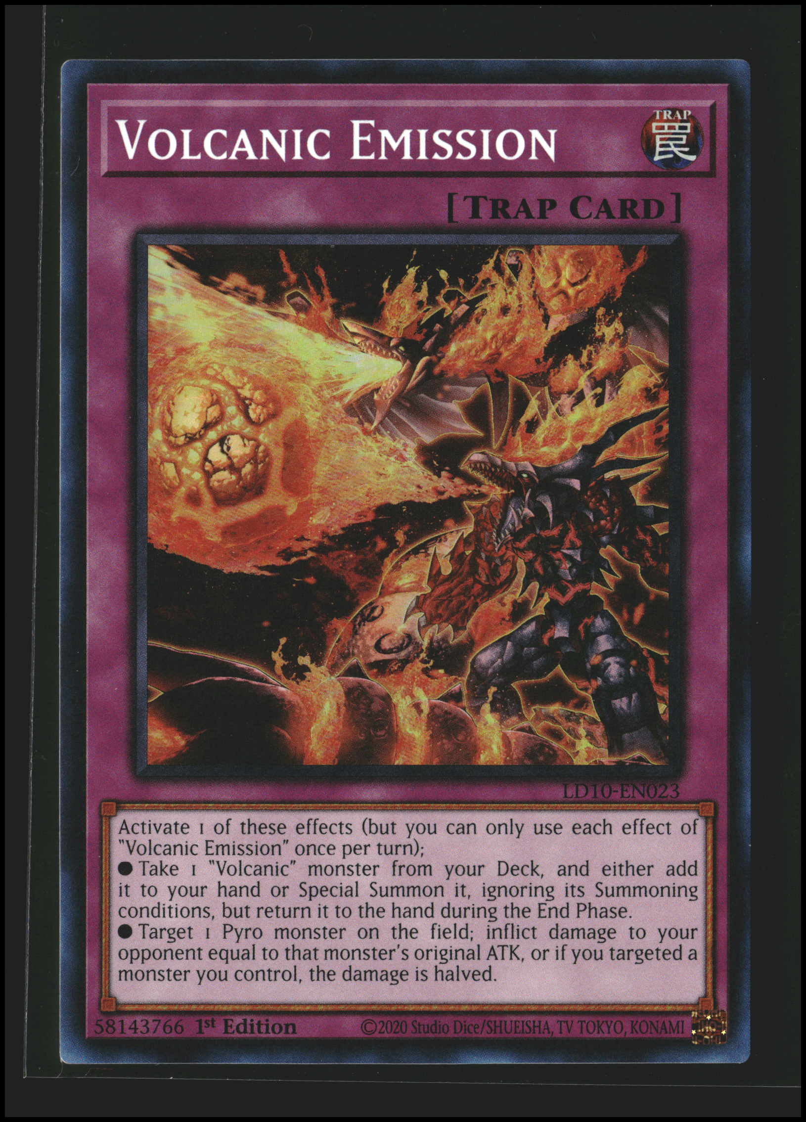 Volcanic Emission #LD10-EN023 | Legendary Duelists | Yu-Gi-Oh!