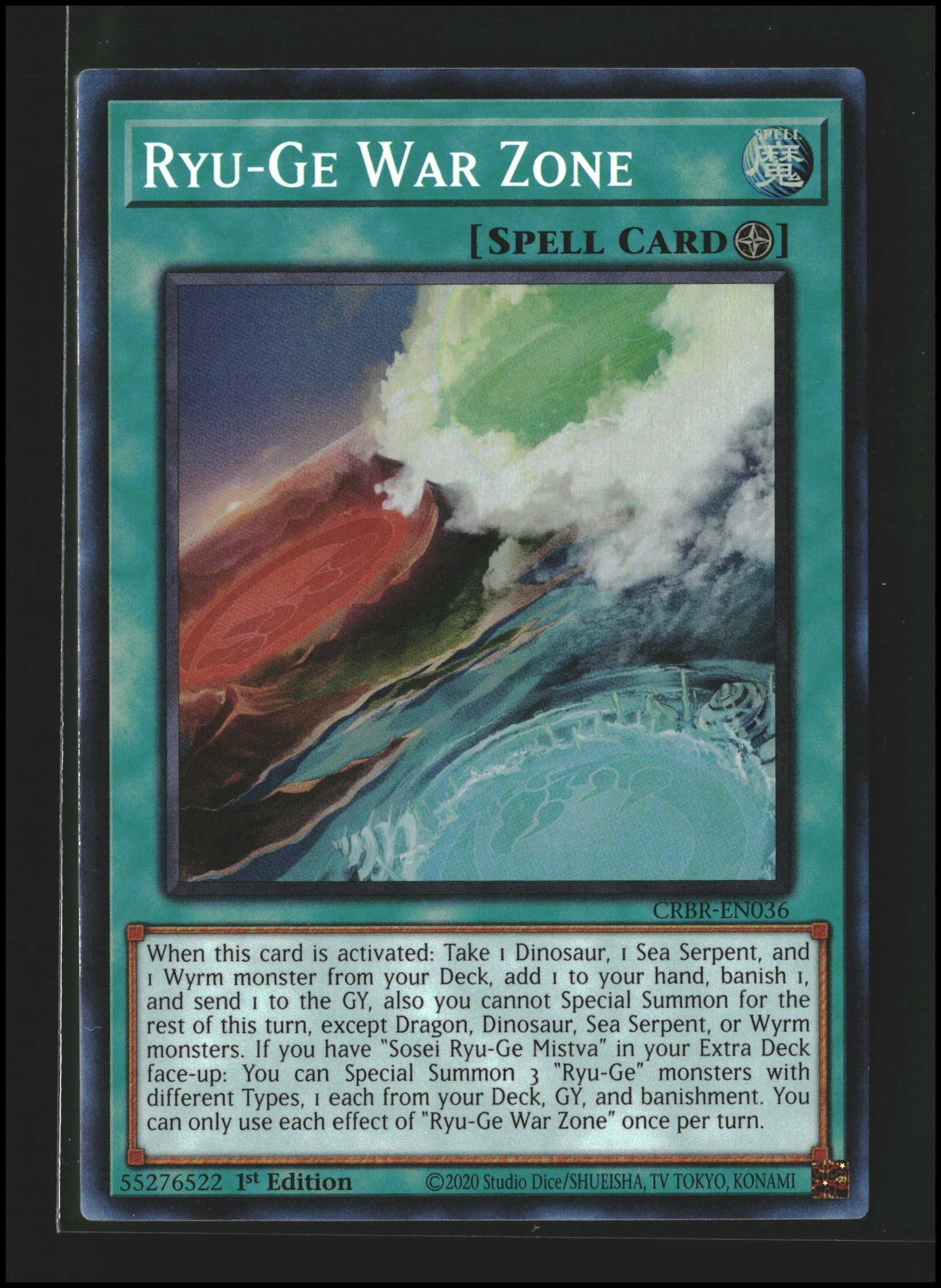 Ryu-Ge War Zone #CRBR-EN036 | Crossover Breakers | Yu-Gi-Oh!