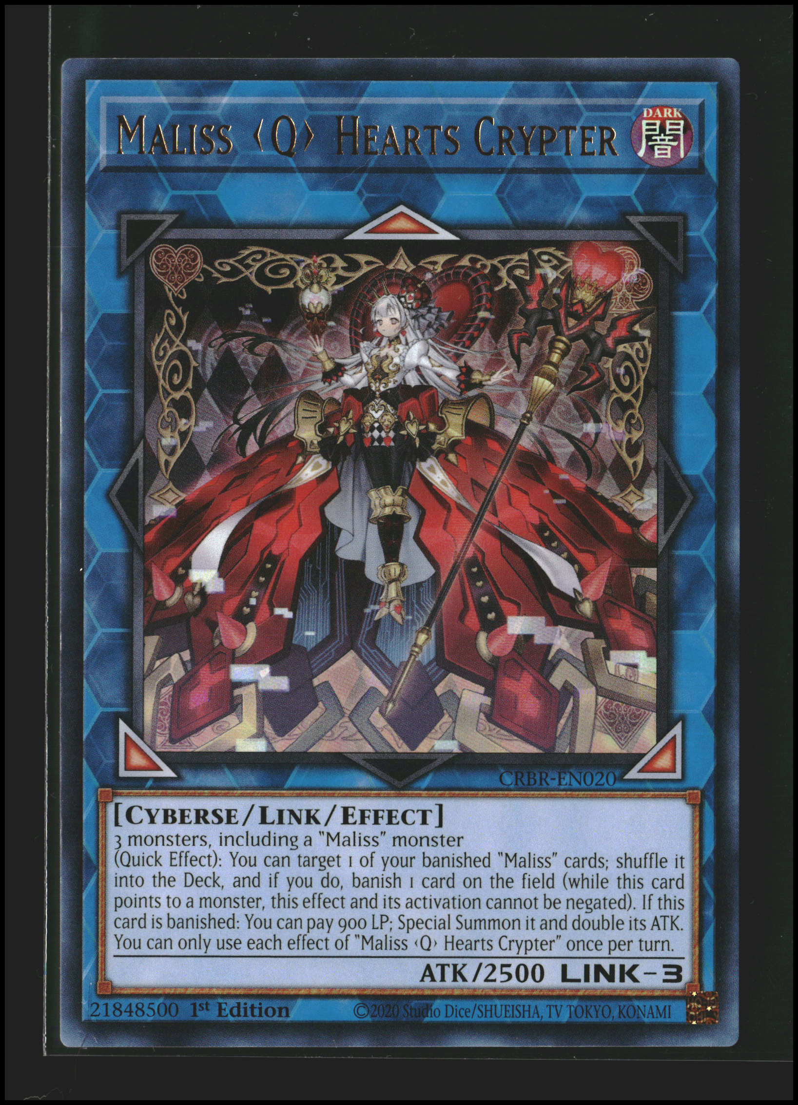 Maliss Q Hearts Crypter #CRBR-EN020 | Crossover Breakers | Yu-Gi-Oh!