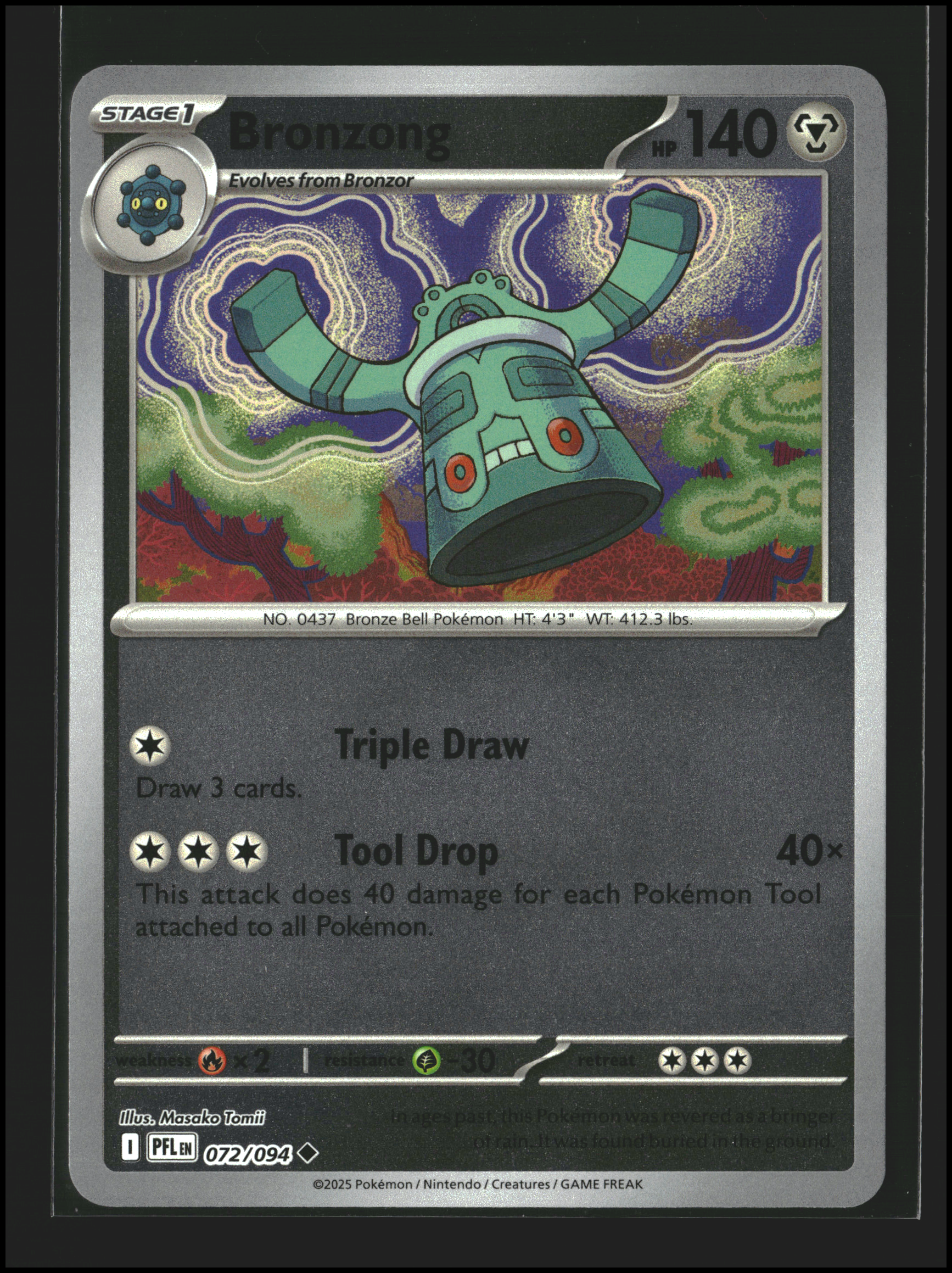 Bronzong #072/094 | ME: Phantasmal Flames | Pokémon