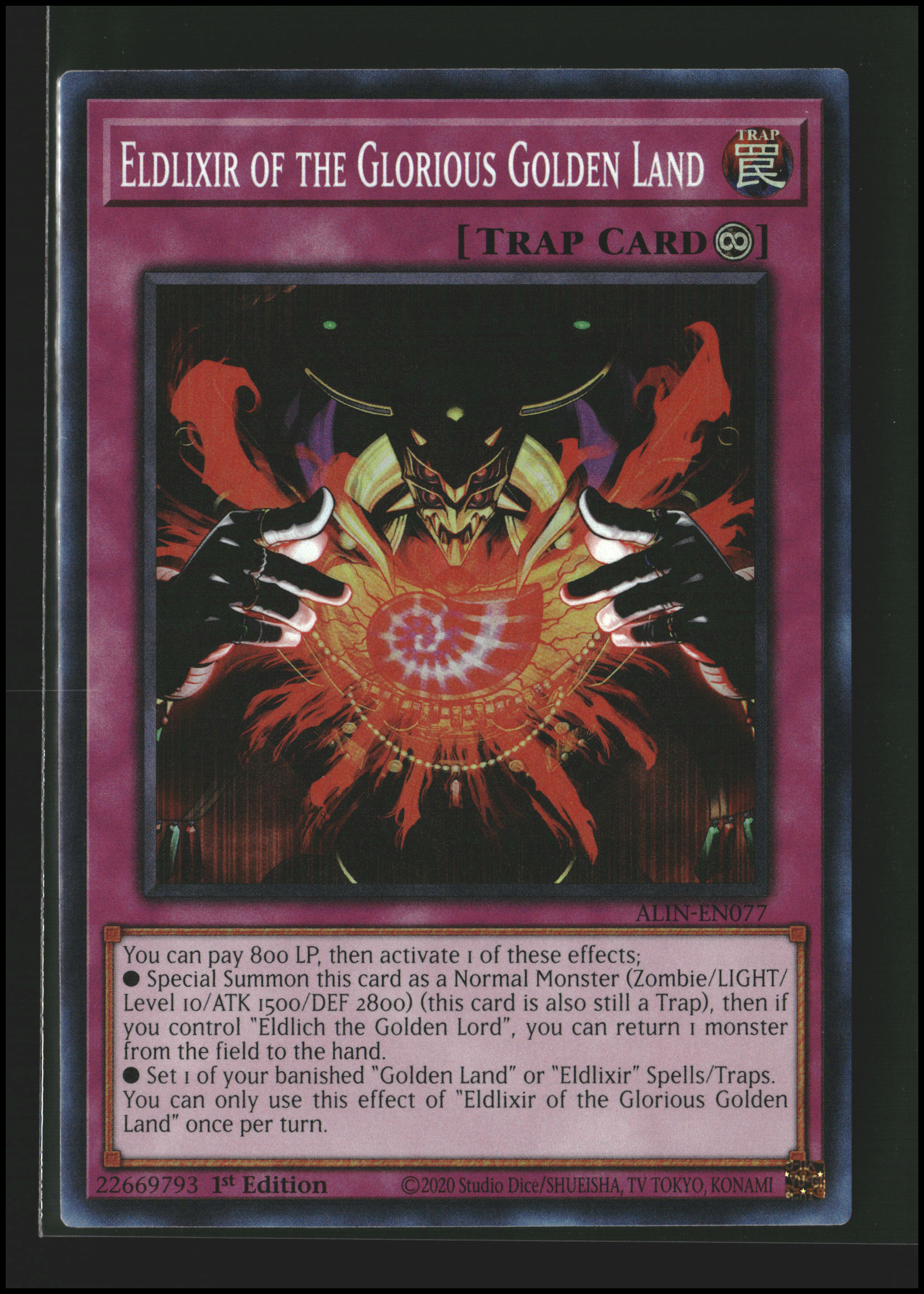 Eldlixir of the Glorious Golden Land #ALIN-EN077 | Alliance Insight | Yu-Gi-Oh!