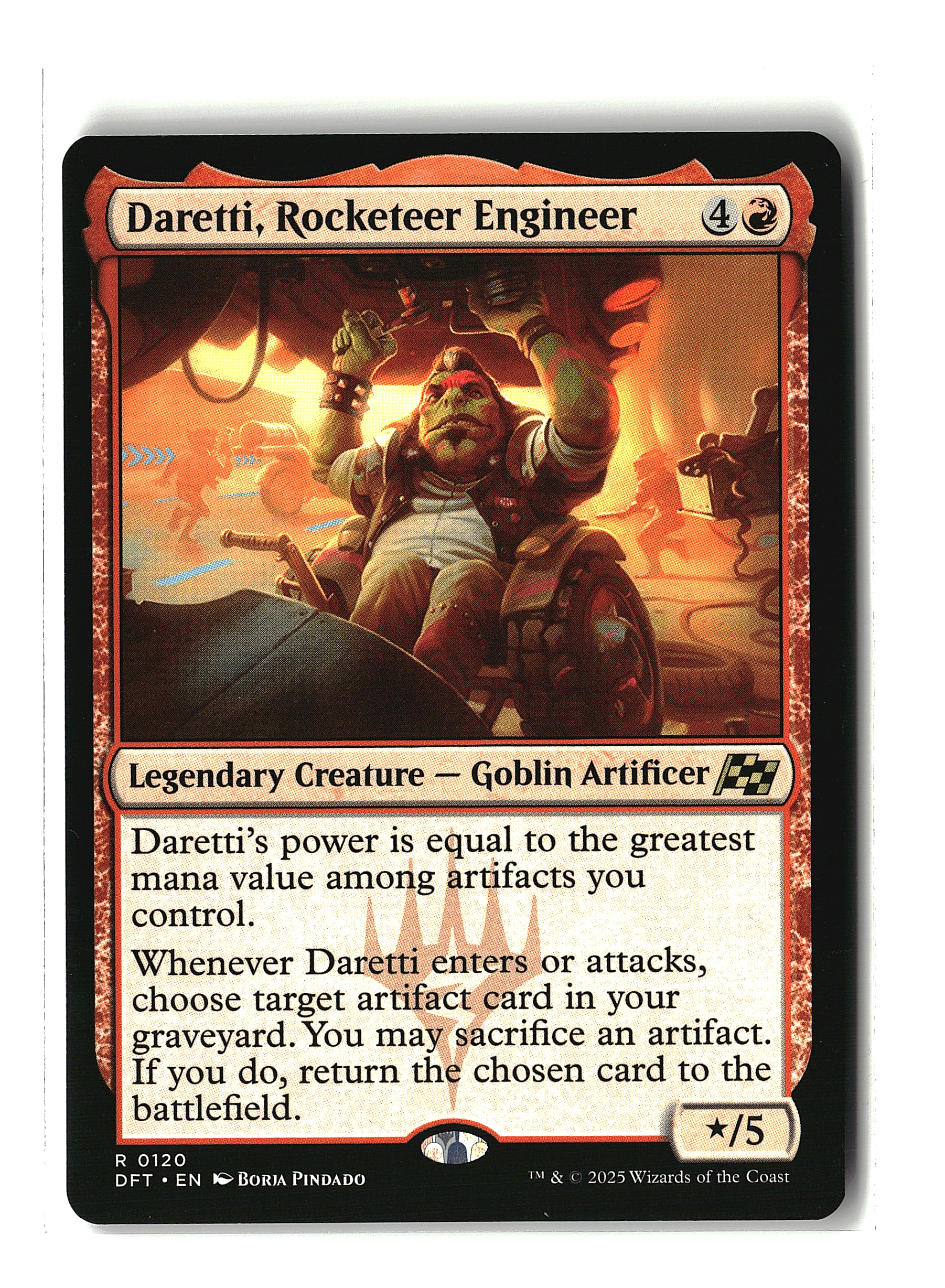 Daretti, Rocketeer Engineer #120 | Aetherdrift | Magic: The Gathering