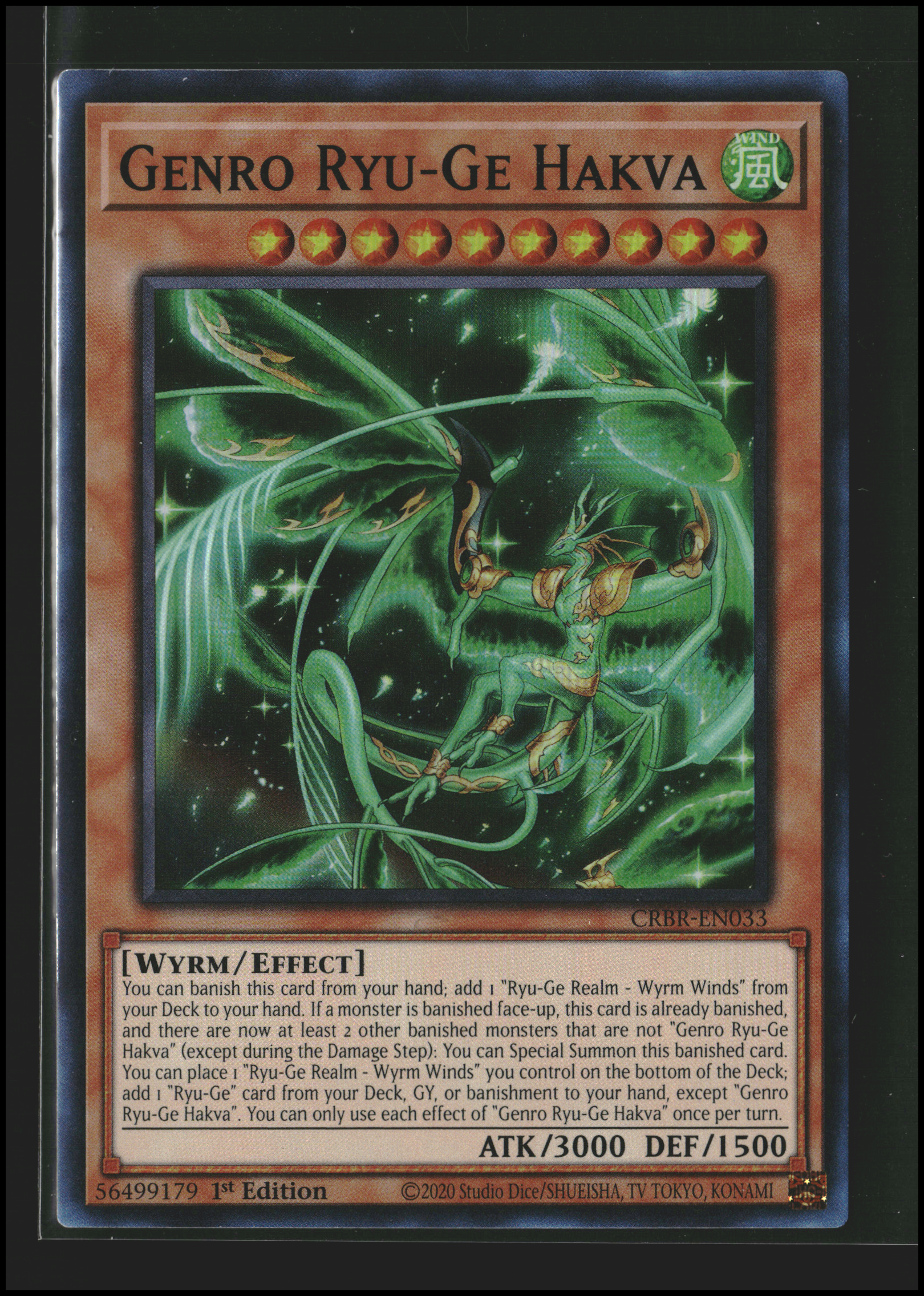 Genro Ryu-Ge Hakva #CRBR-EN033 | Crossover Breakers | Yu-Gi-Oh!