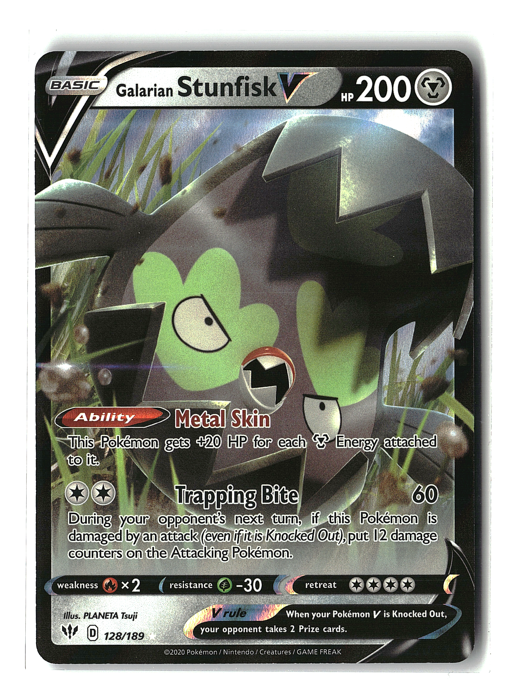 Galarian Stunfisk V #128/189 (pe)