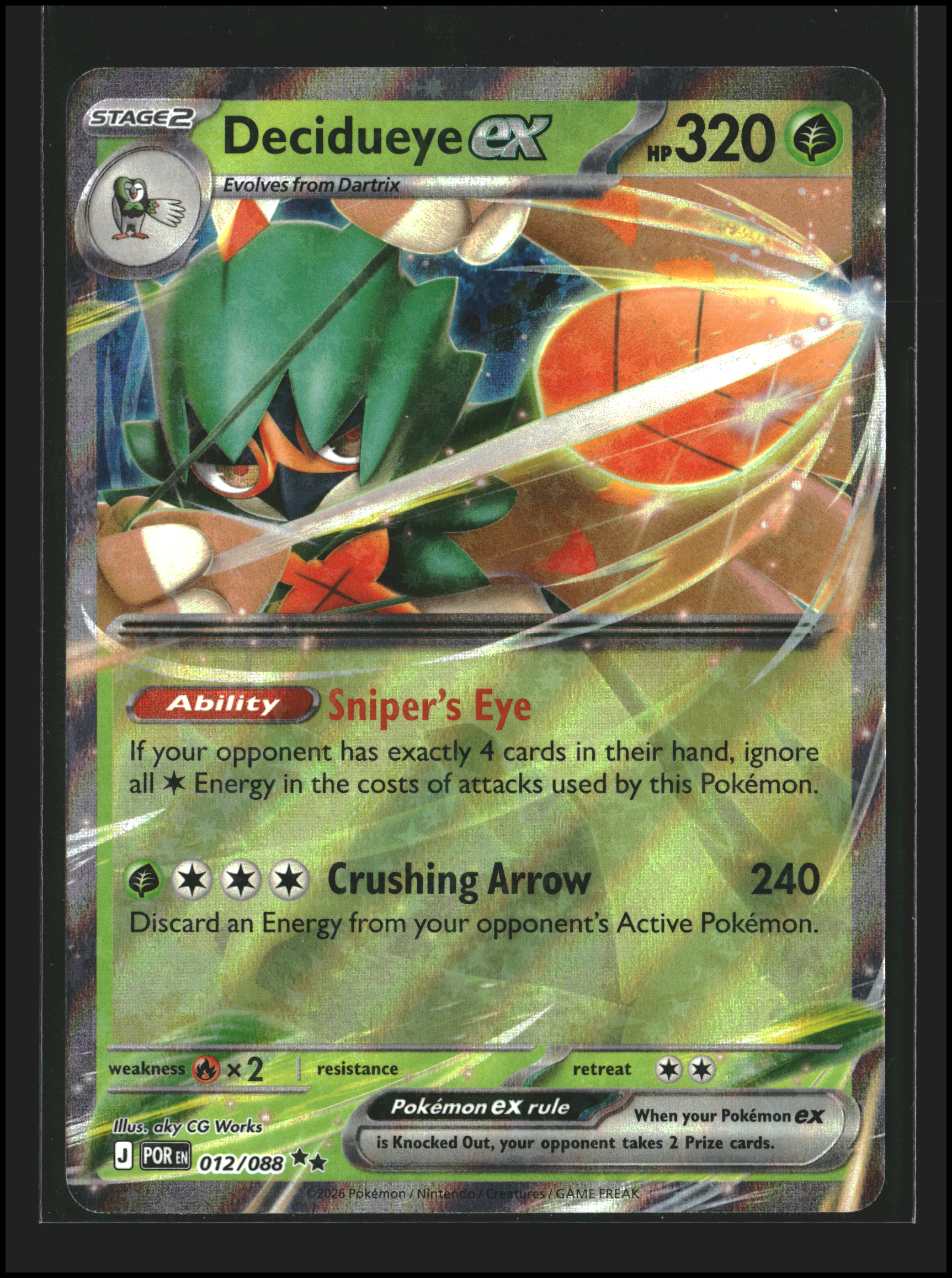 Decidueye ex #012/088 (pe)