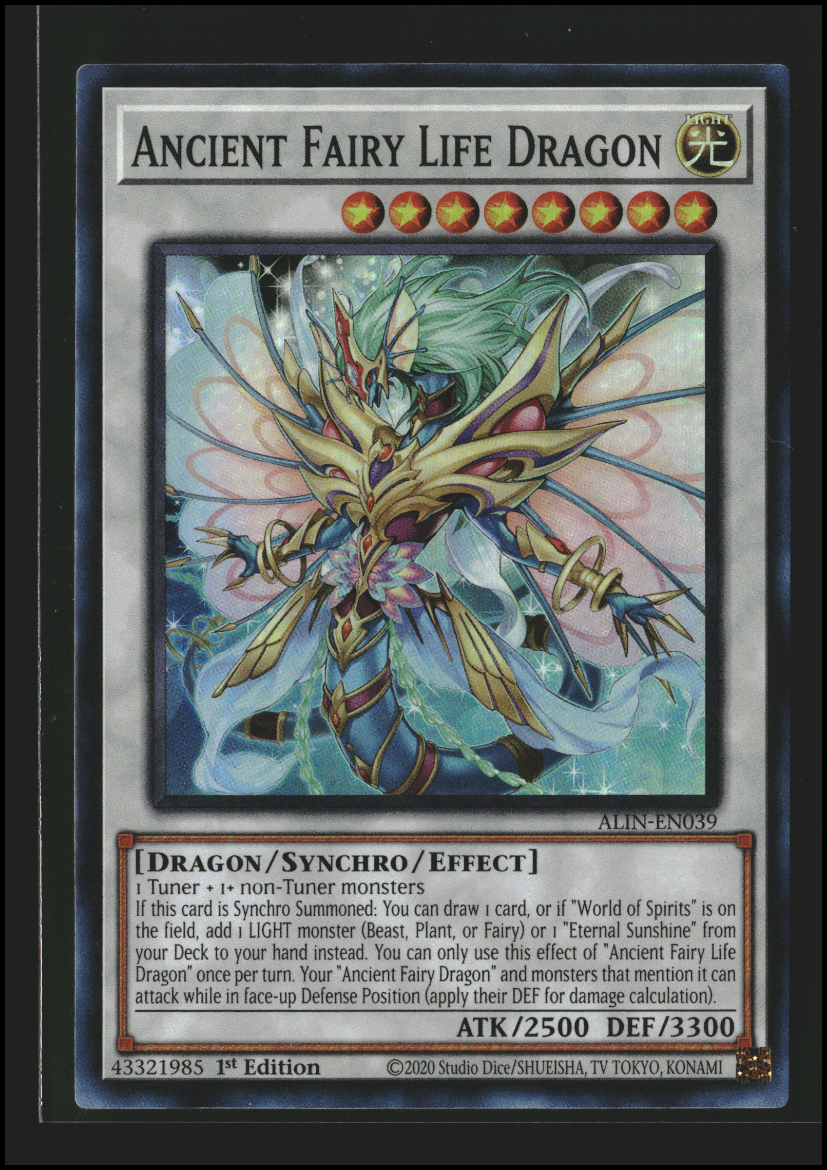 Ancient Fairy Life Dragon #ALIN-EN039 | Alliance Insight | Yu-Gi-Oh!