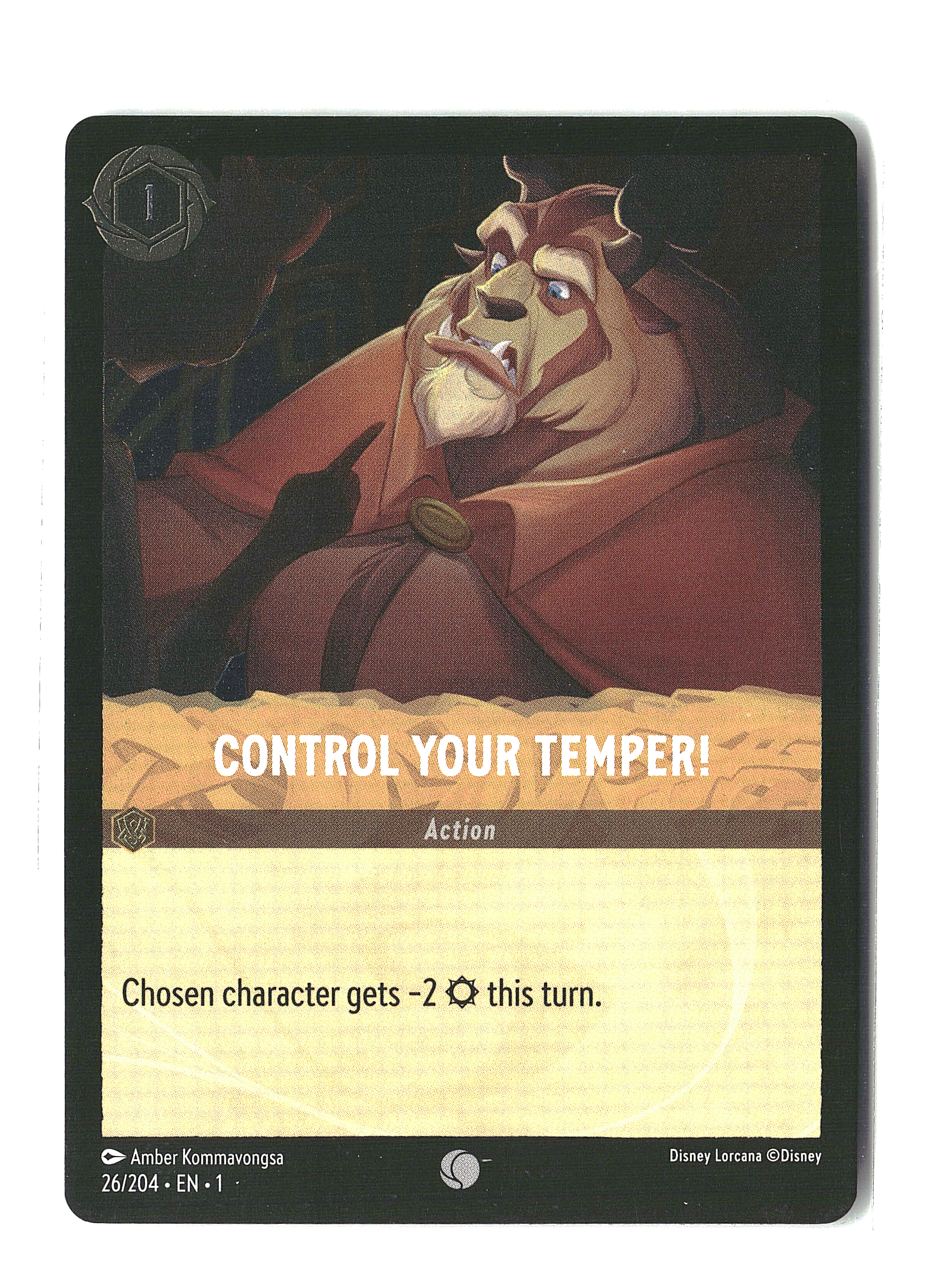 Control Your Temper #26/204 | The First Chapter | Disney Lorcana