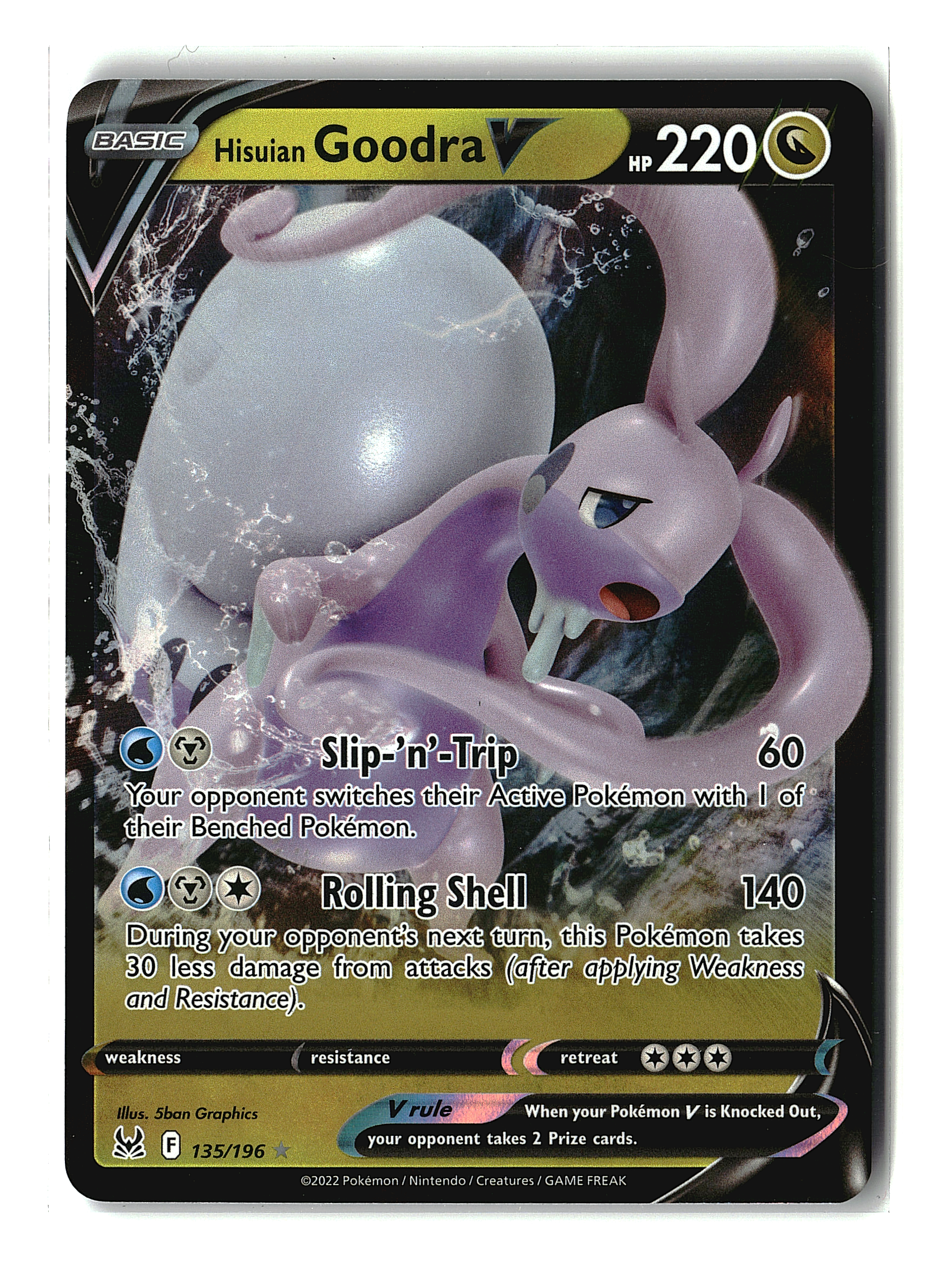 Hisuian Goodra V #135/196 (pe)