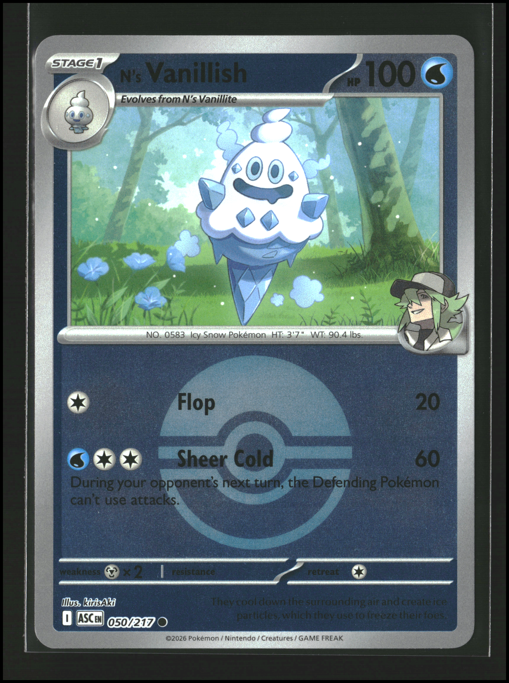 N's Vanillish [Poke Ball] #050/217 (pe)