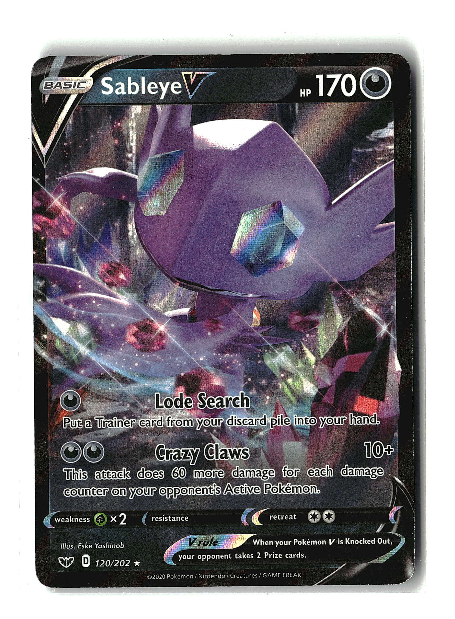 Sableye V #120/202 (pe)