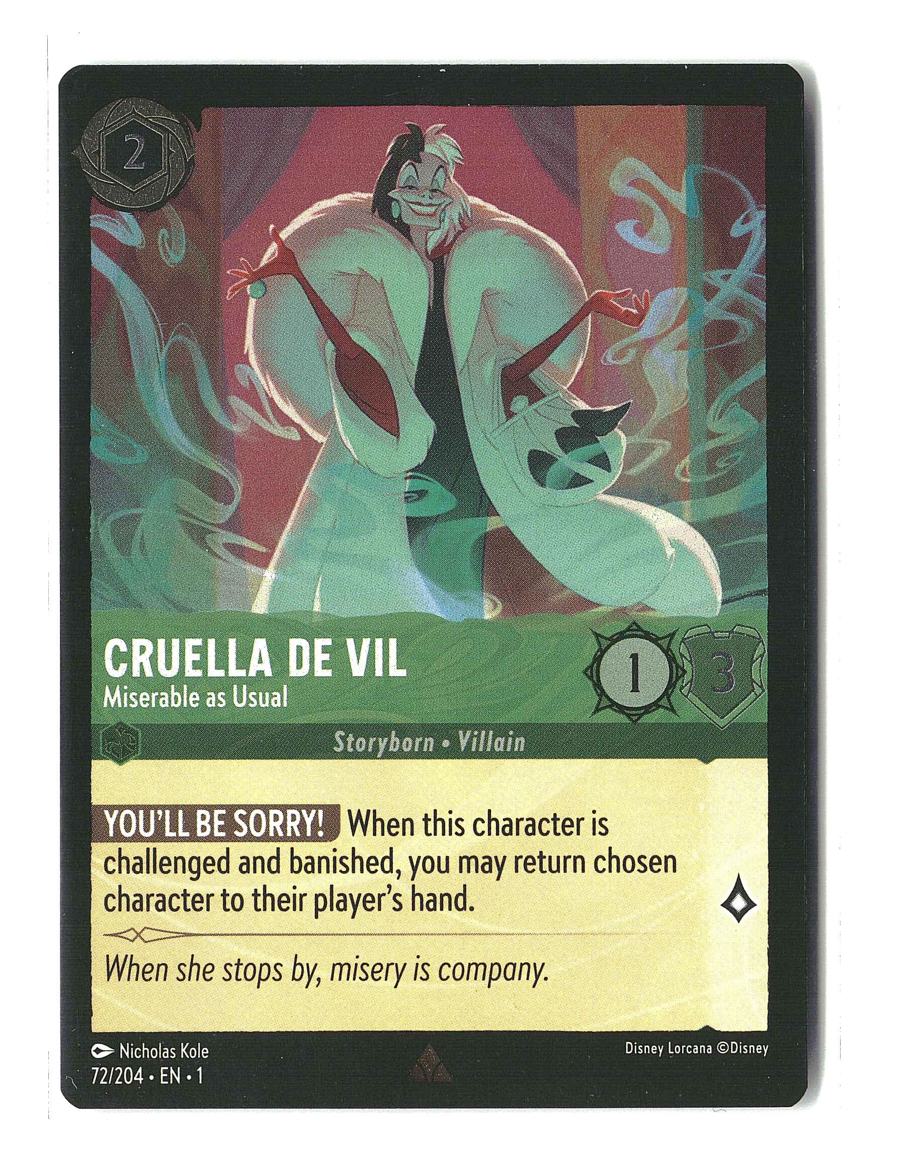 Cruella De Vil [Miserable as Usual] #72/204 (dl)