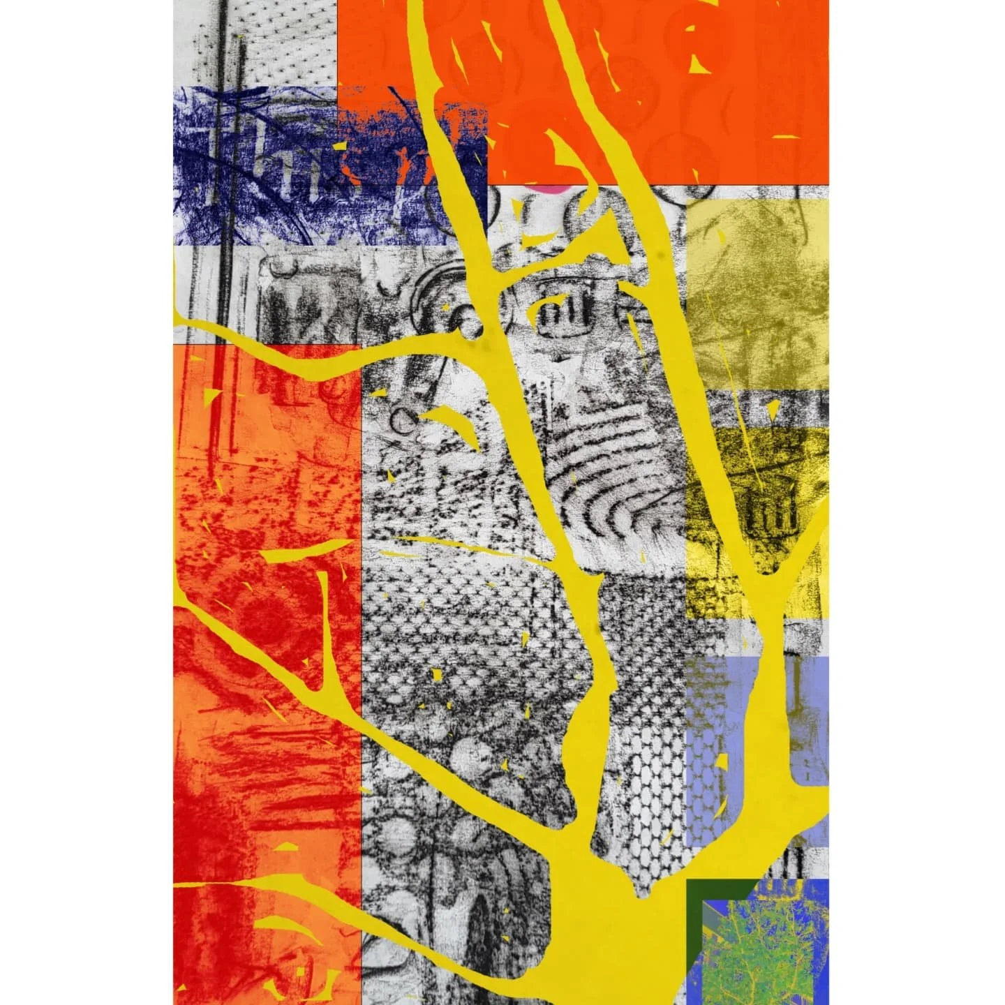 charcoal rubbings layered and edited 🐦&zwj;⬛