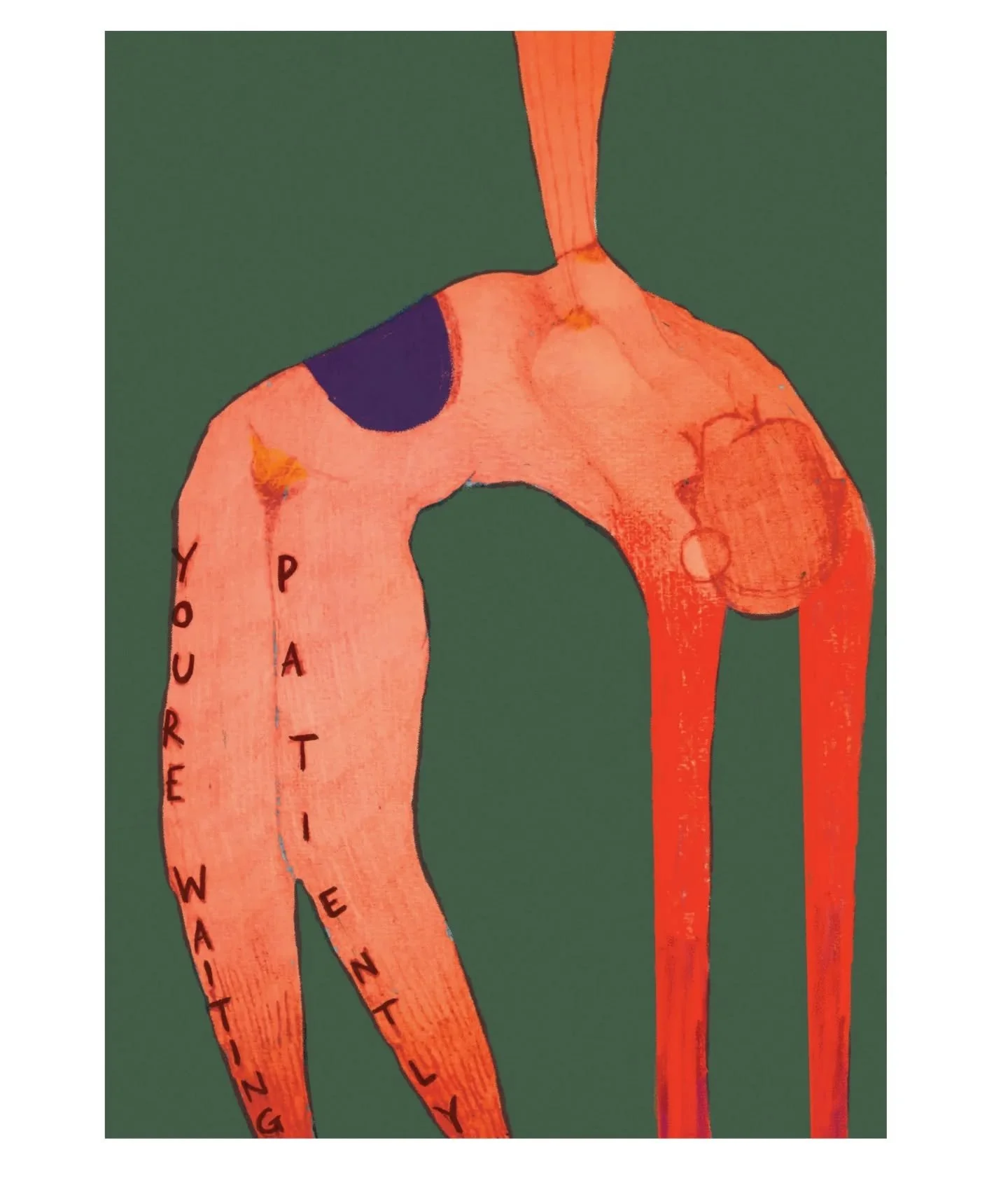 Digital work based on pencil sketch ☀️
-Exploring a feeling of physical connection and abundance