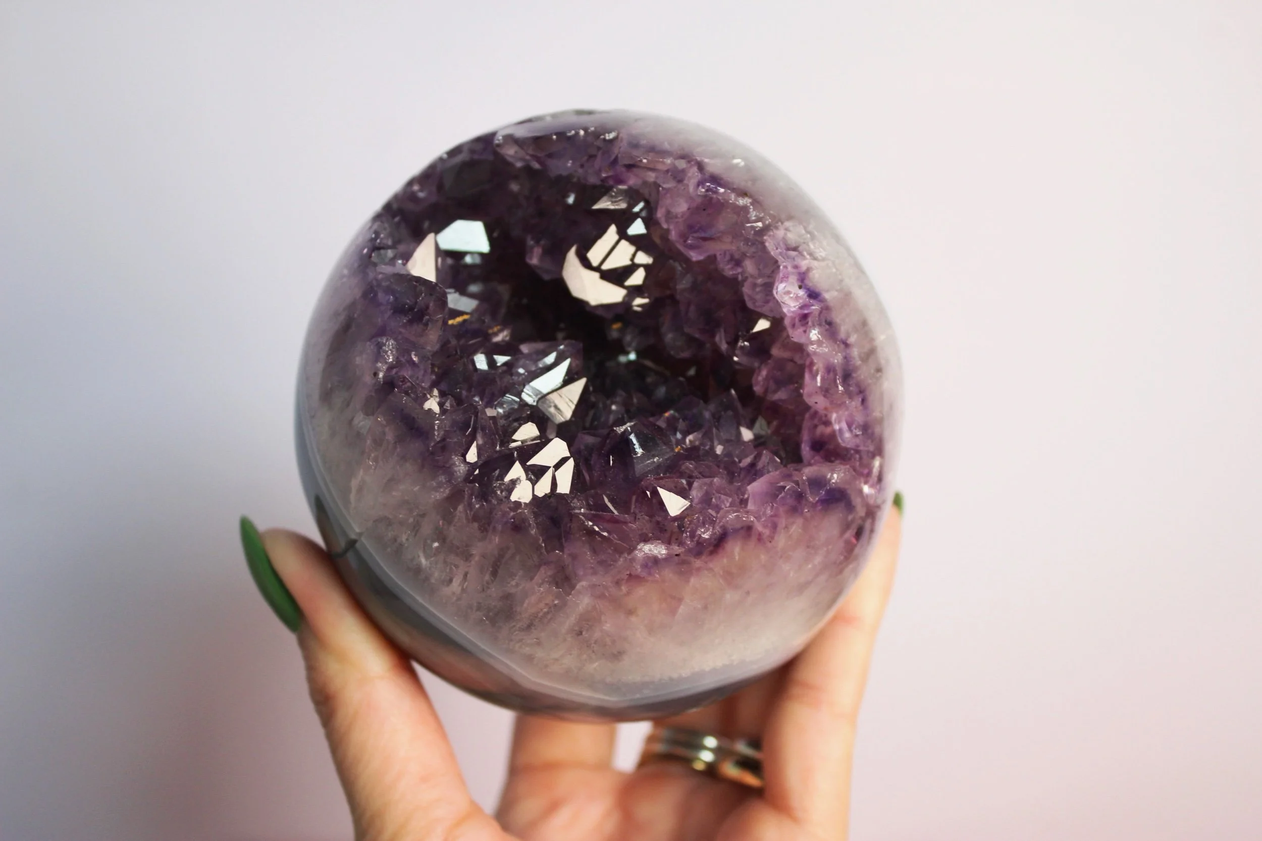 XL Druzy Agate Sphere